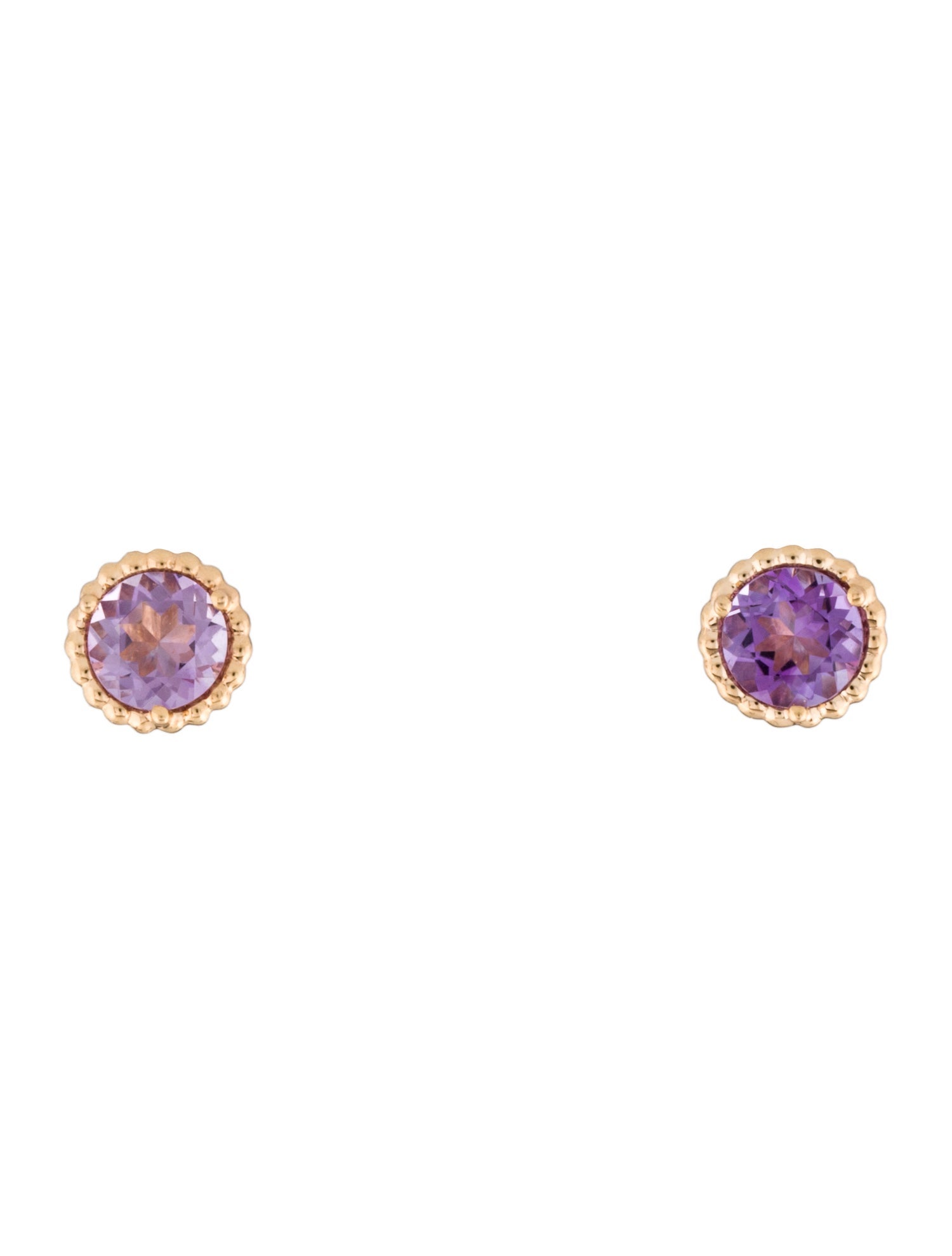 Tiffany & Co. 18K Amethyst Sparkler Stud Earrings