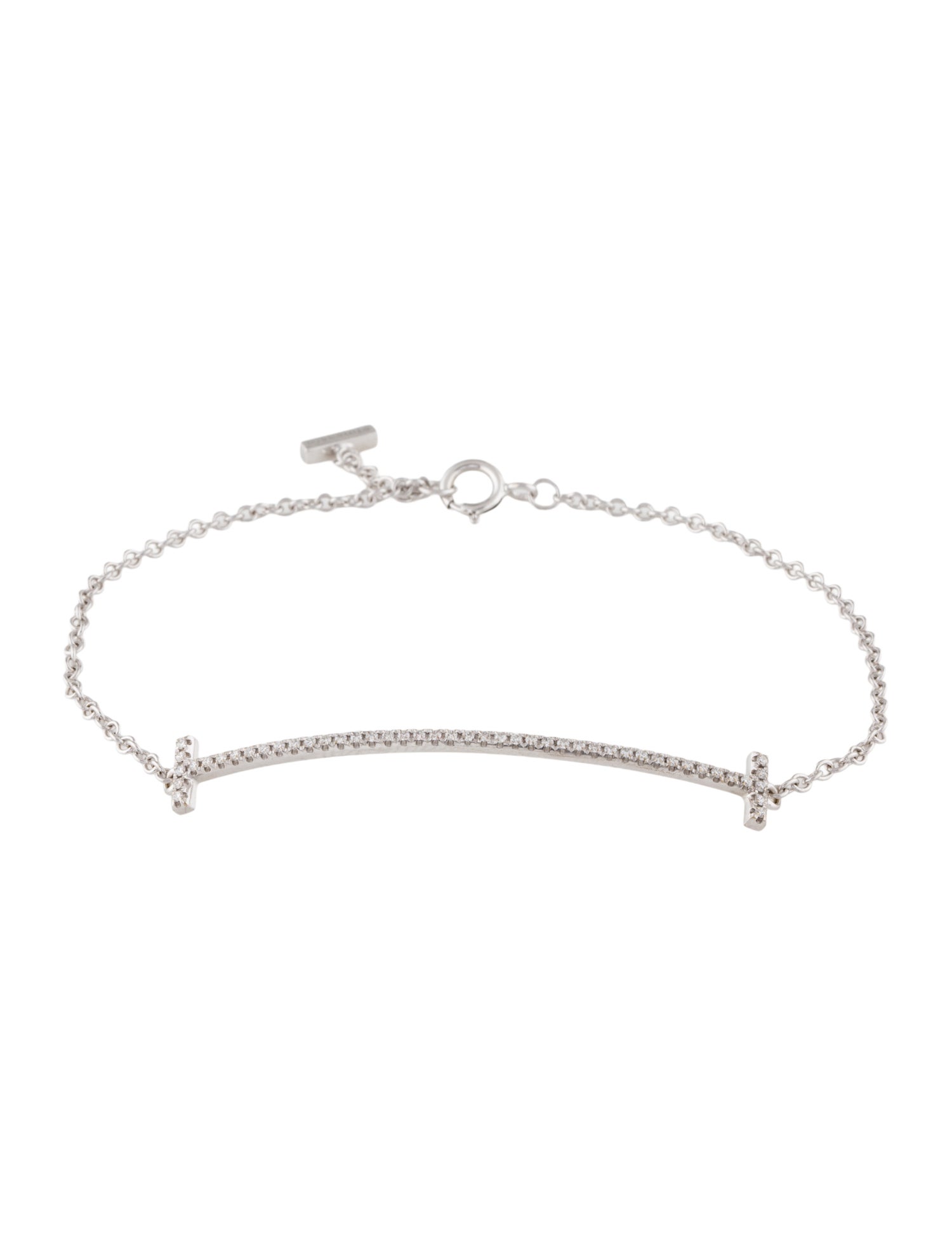 Tiffany & Co. 18K Diamond Smile Bracelet