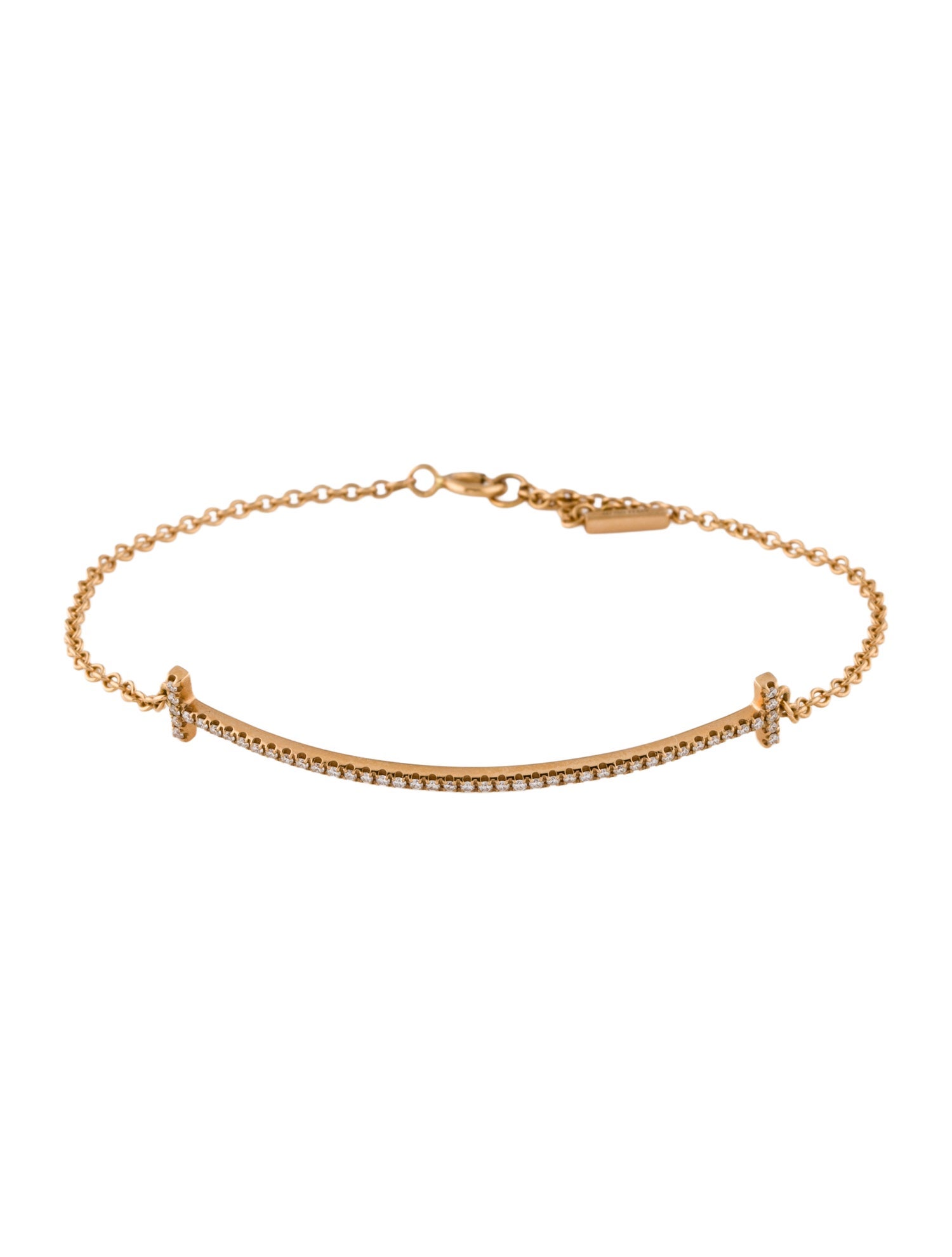 Tiffany & Co. 18K Diamond Smile Bracelet