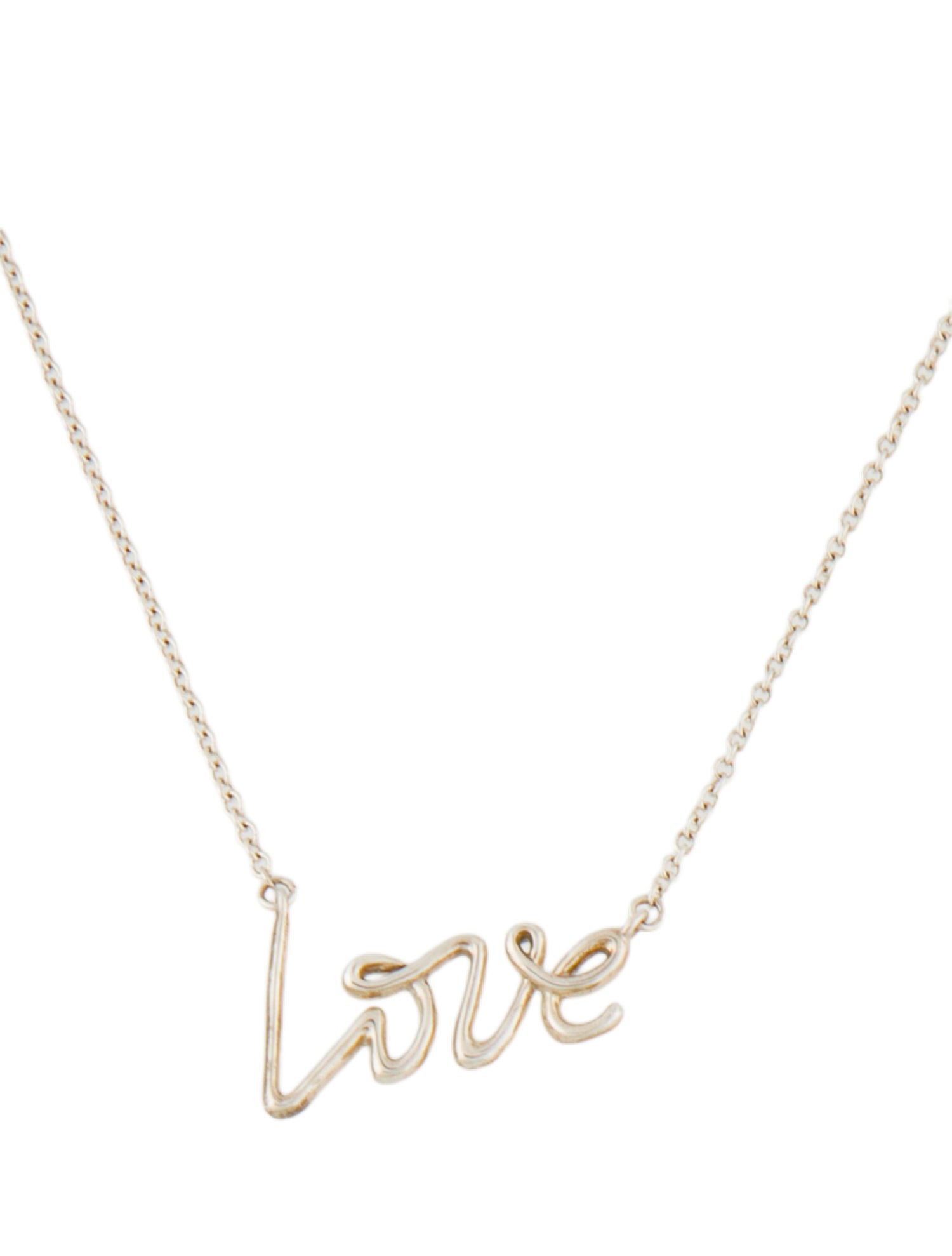 Tiffany & Co. Graffiti Love Pendant Necklace