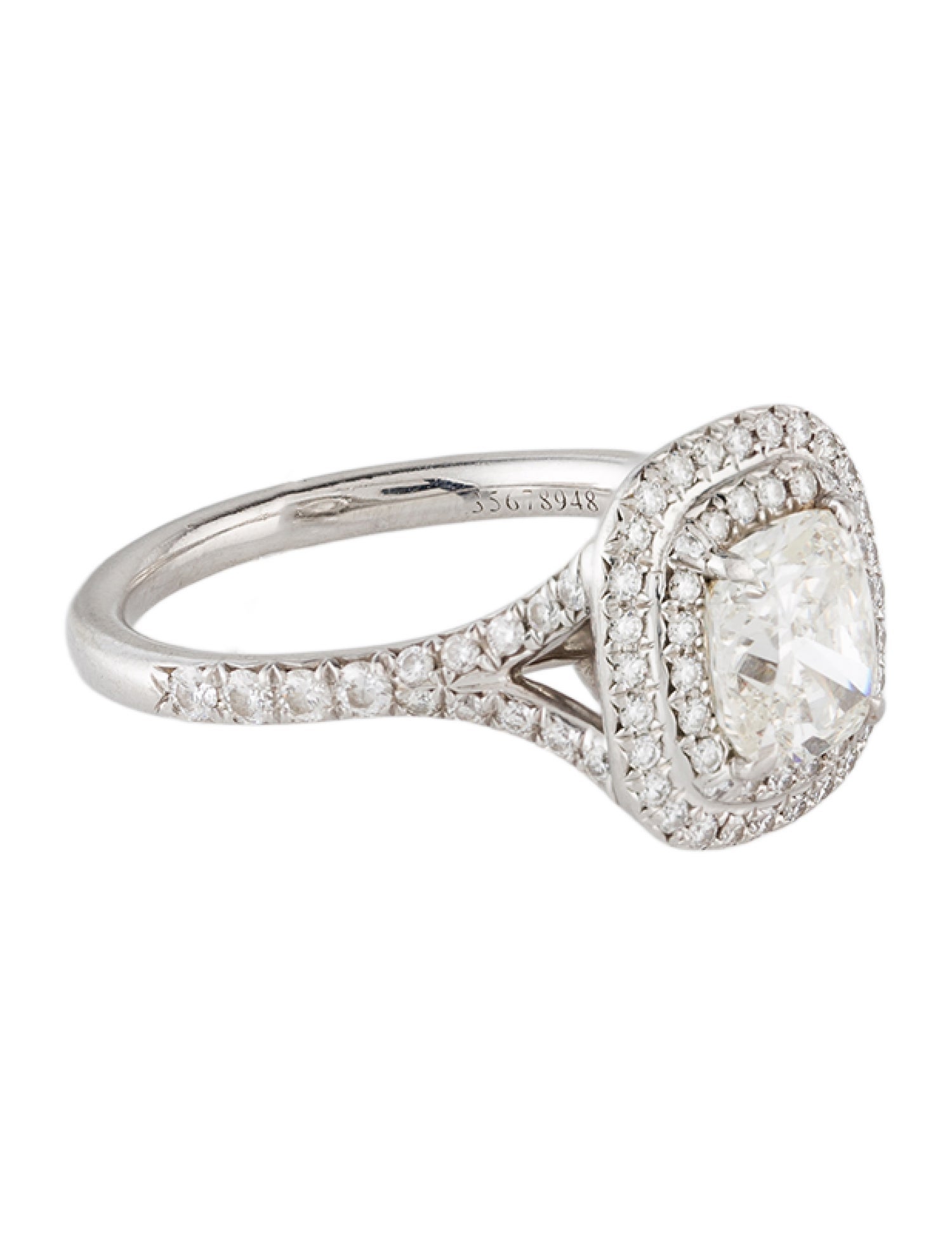 Tiffany & Co. Platinum 1.20ct Diamond Soleste Engagement Ring