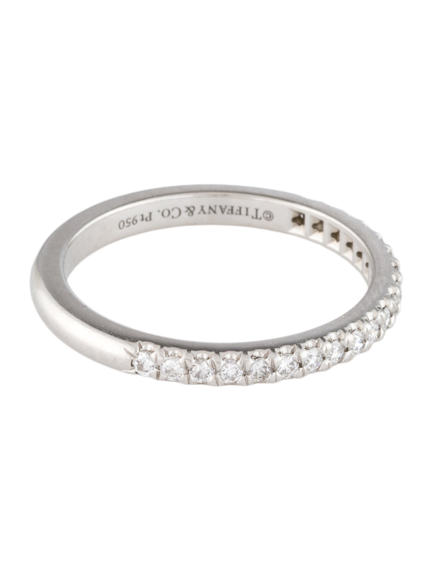 Tiffany & Co. Platinum Half Eternity Band