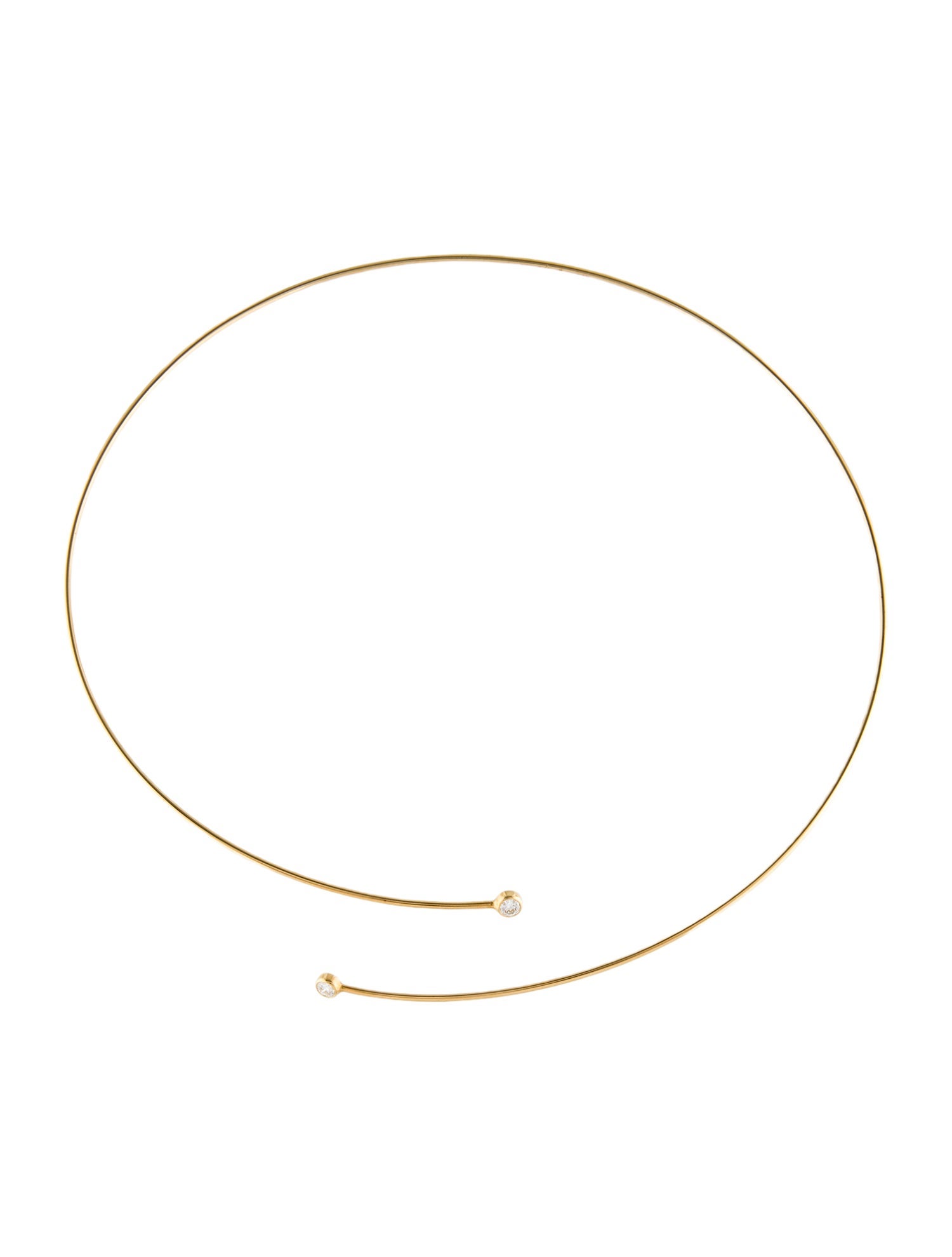 Tiffany & Co. 18K Diamond Hoop Choker Necklace