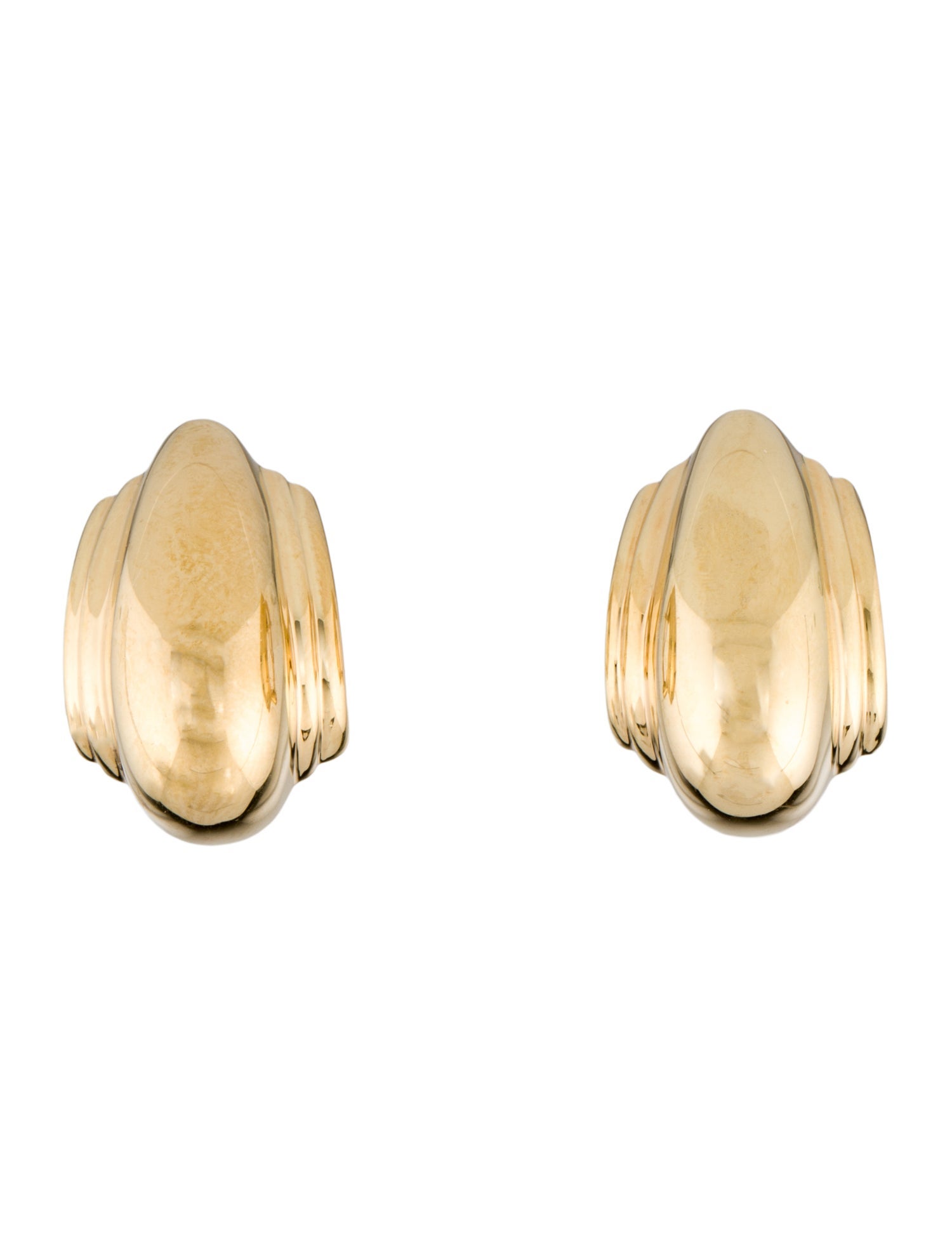 Tiffany & Co. 18K Domed Earclip Earrings
