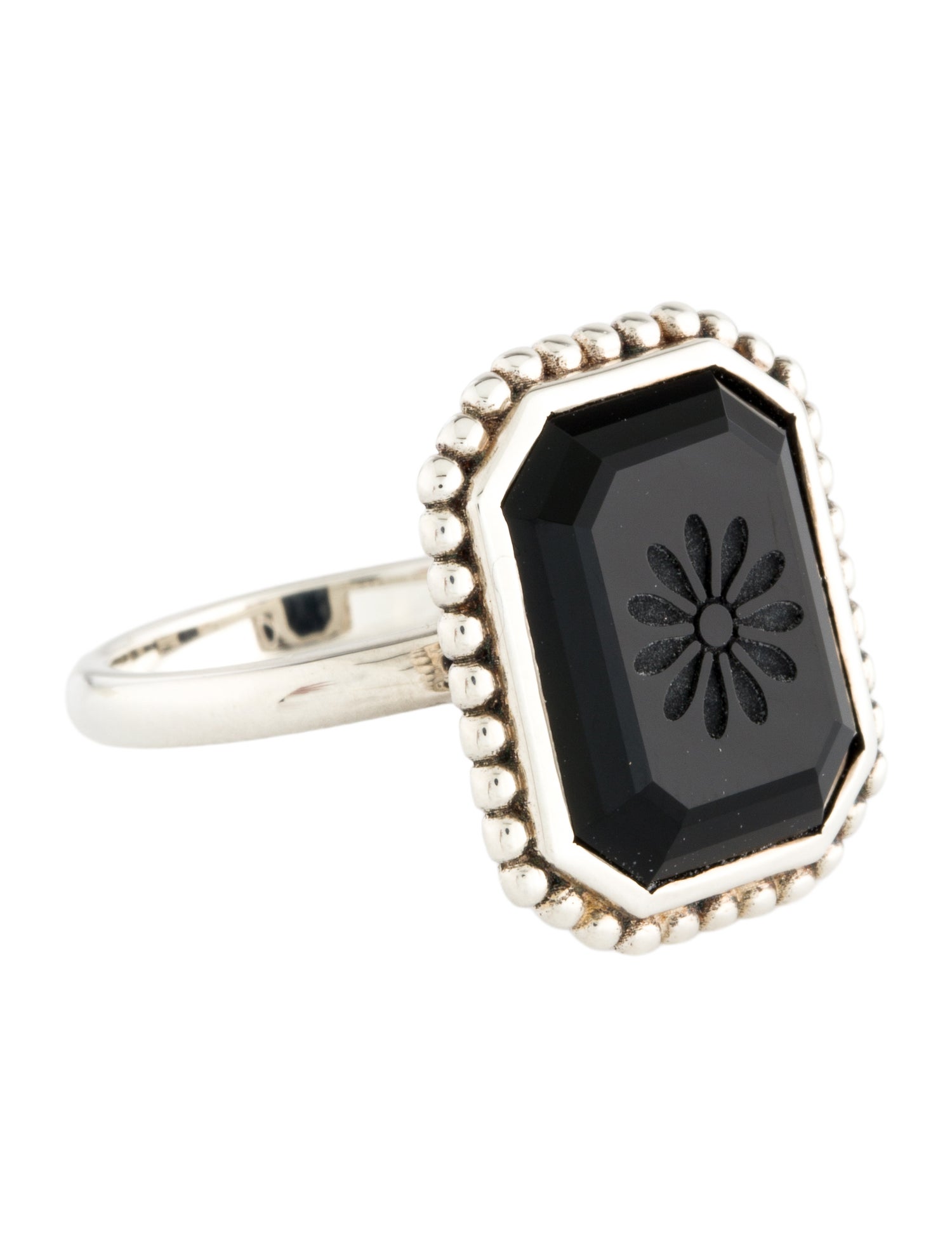 Tiffany & Co. Onyx Ziegfeld Daisy Ring