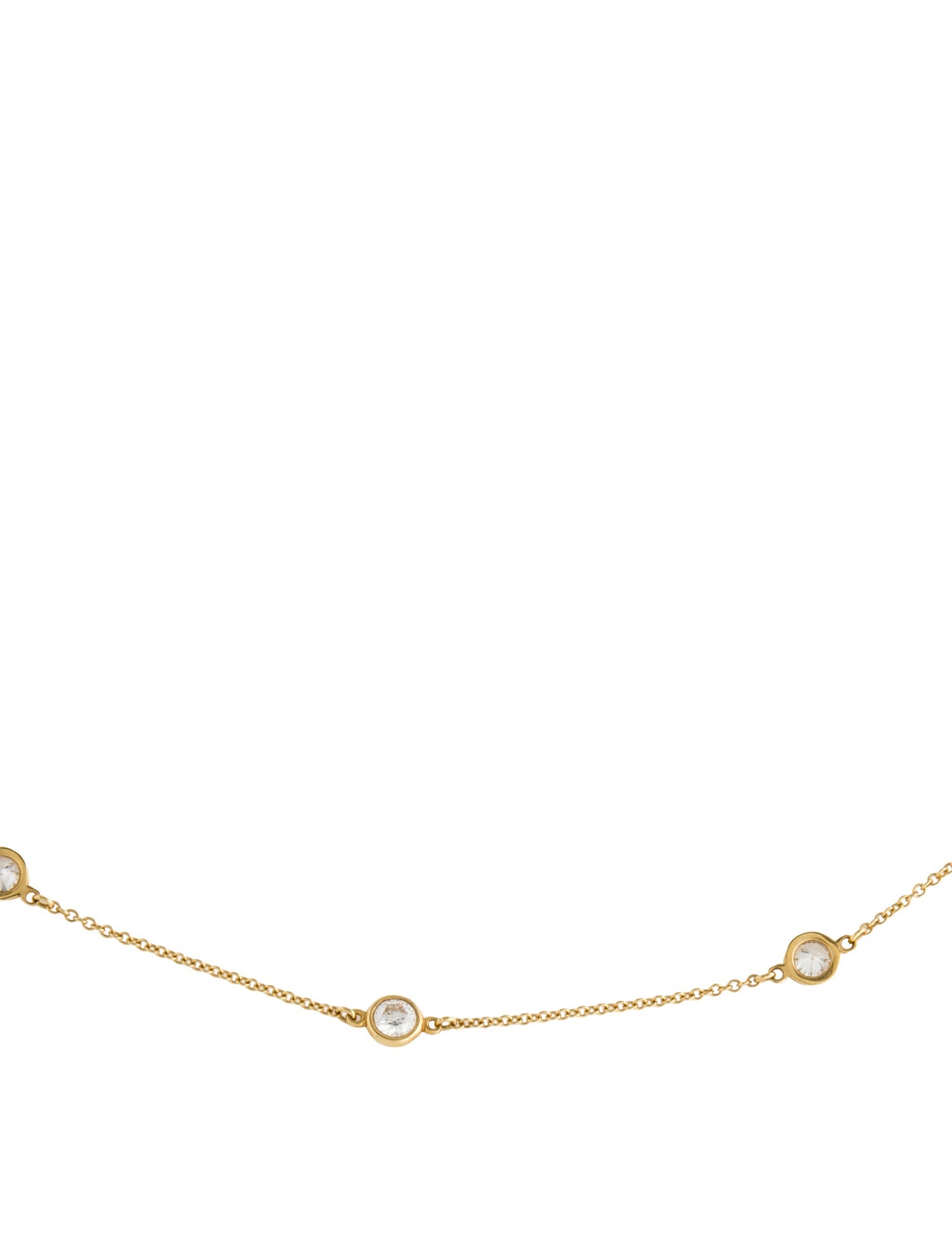 Tiffany & Co. 18K 1.54ctw Diamonds by the Yard Necklace
