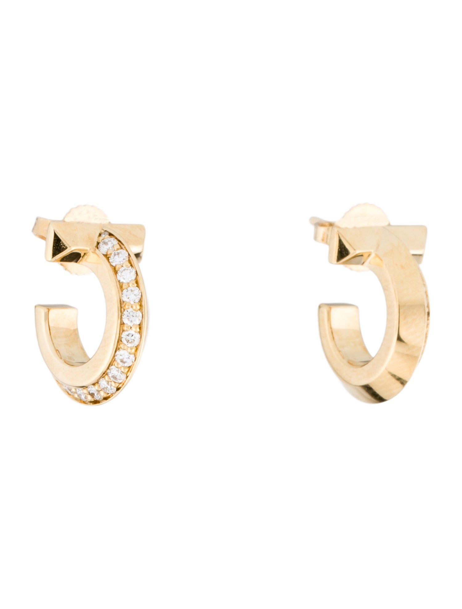 Tiffany & Co. Diamond T1 Hoop Earrings