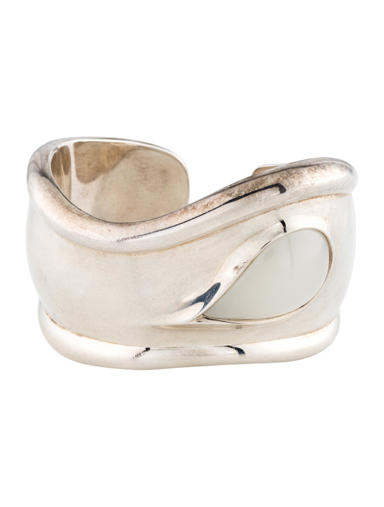 Tiffany & Co. Nephrite Jade Small Bone Cuff Bracelet, Right