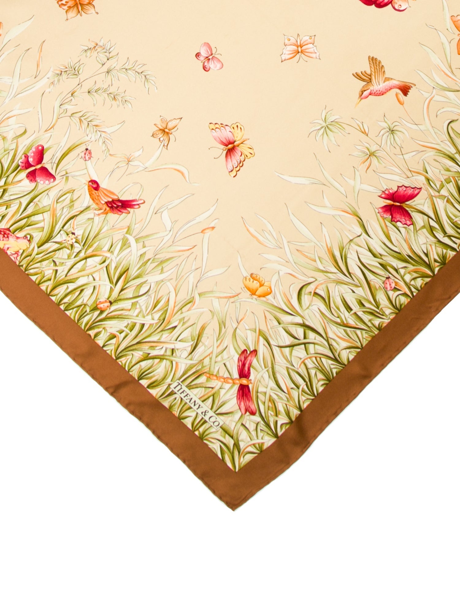 Tiffany & Co. Silk Floral Print Scarf