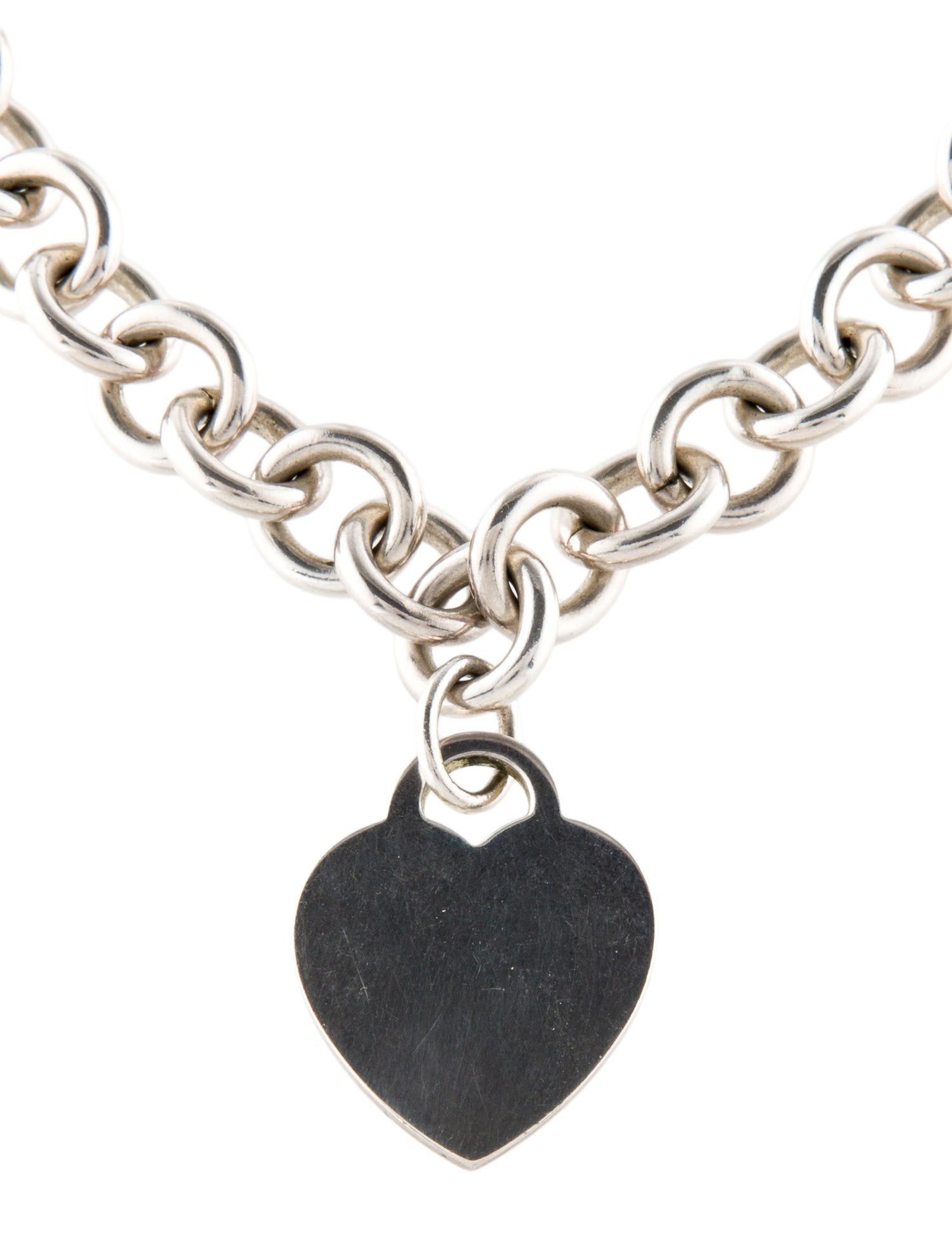 Tiffany & Co. Heart Charm Pendant Necklace