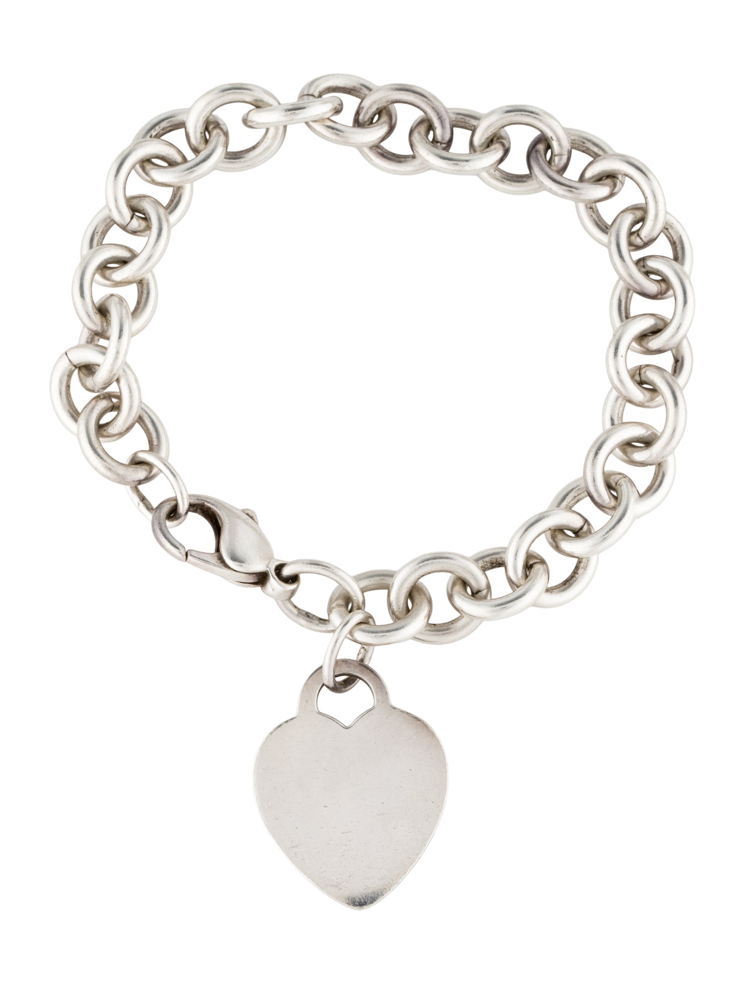 Tiffany & Co. Heart Charm Link Bracelet