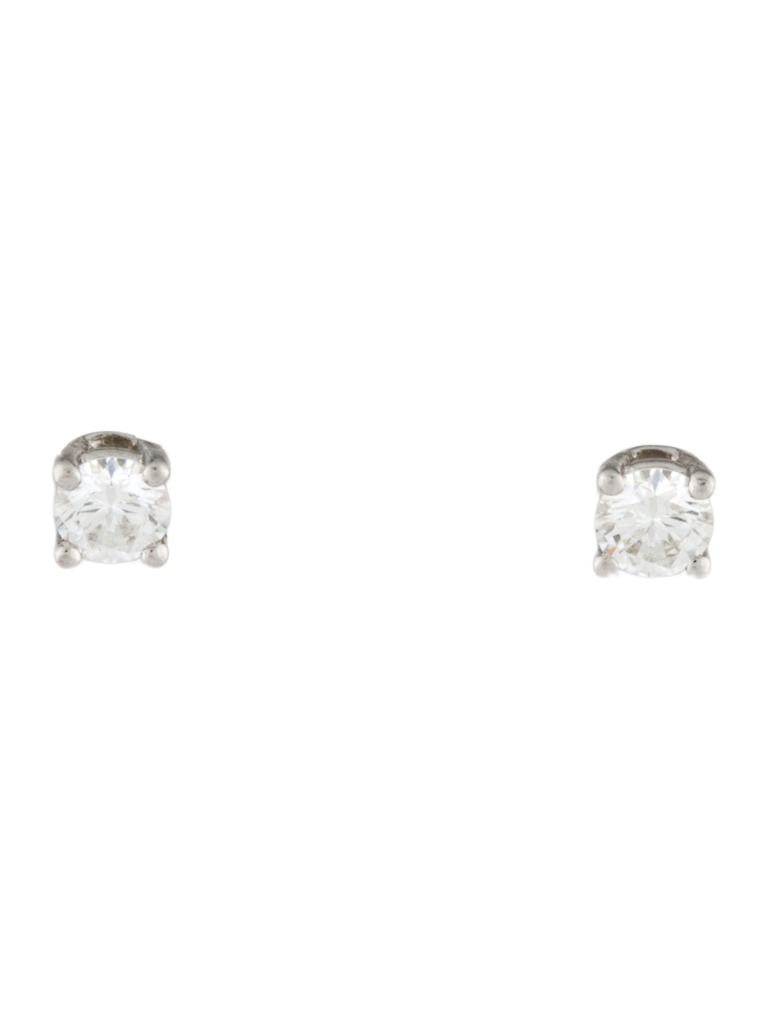 Tiffany & Co. Platinum Diamond Stud Earrrings