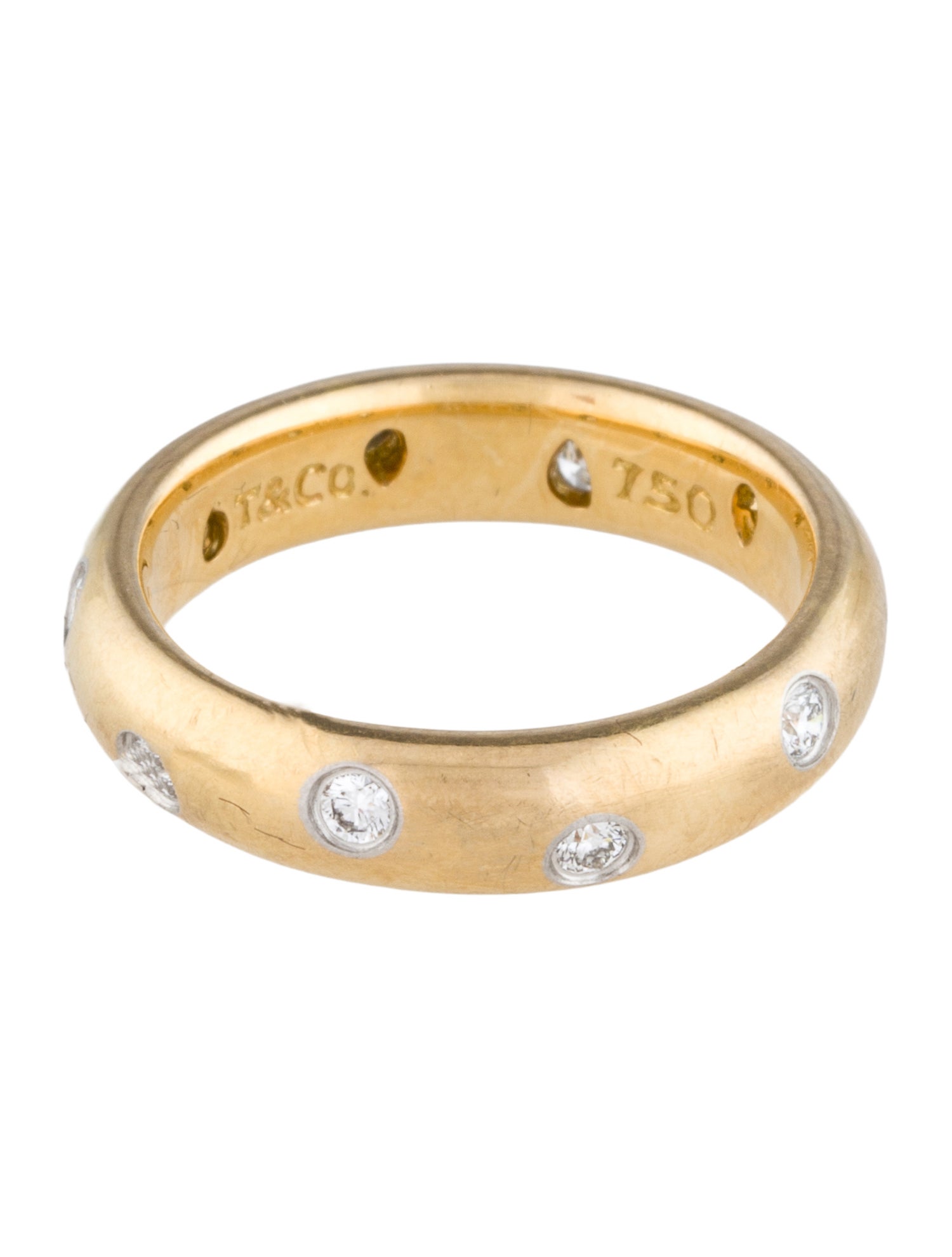 Tiffany & Co. Vintage 18K Diamond Etoile Band