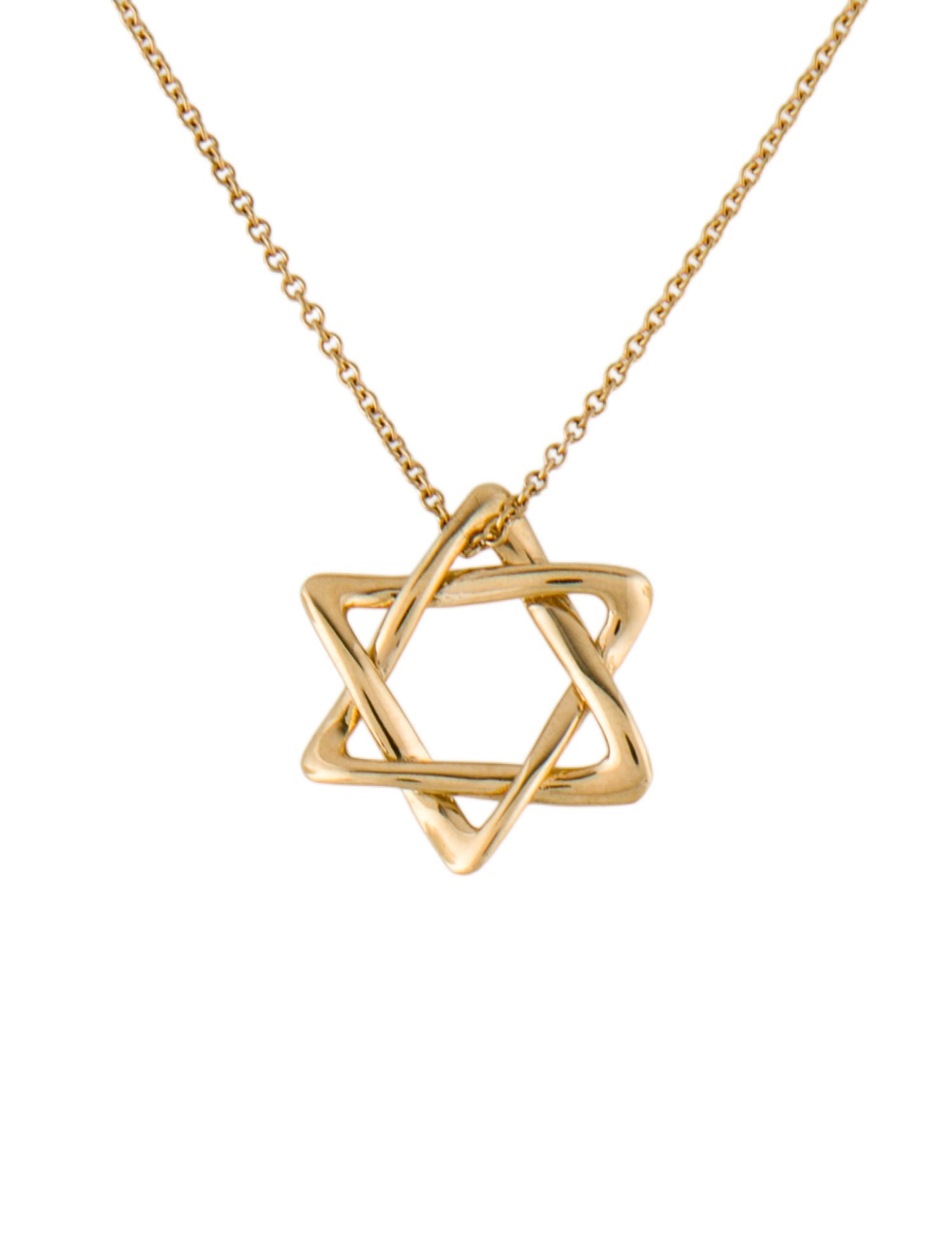 Tiffany & Co. 18K Star Of David Pendant