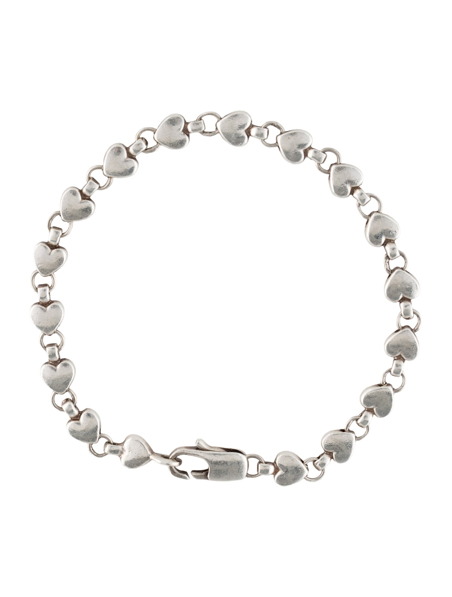 Tiffany & Co. Vintage Mini Heart Link Bracelet