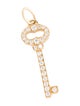 Tiffany & Co. 18K Diamond Oval Key Pendant