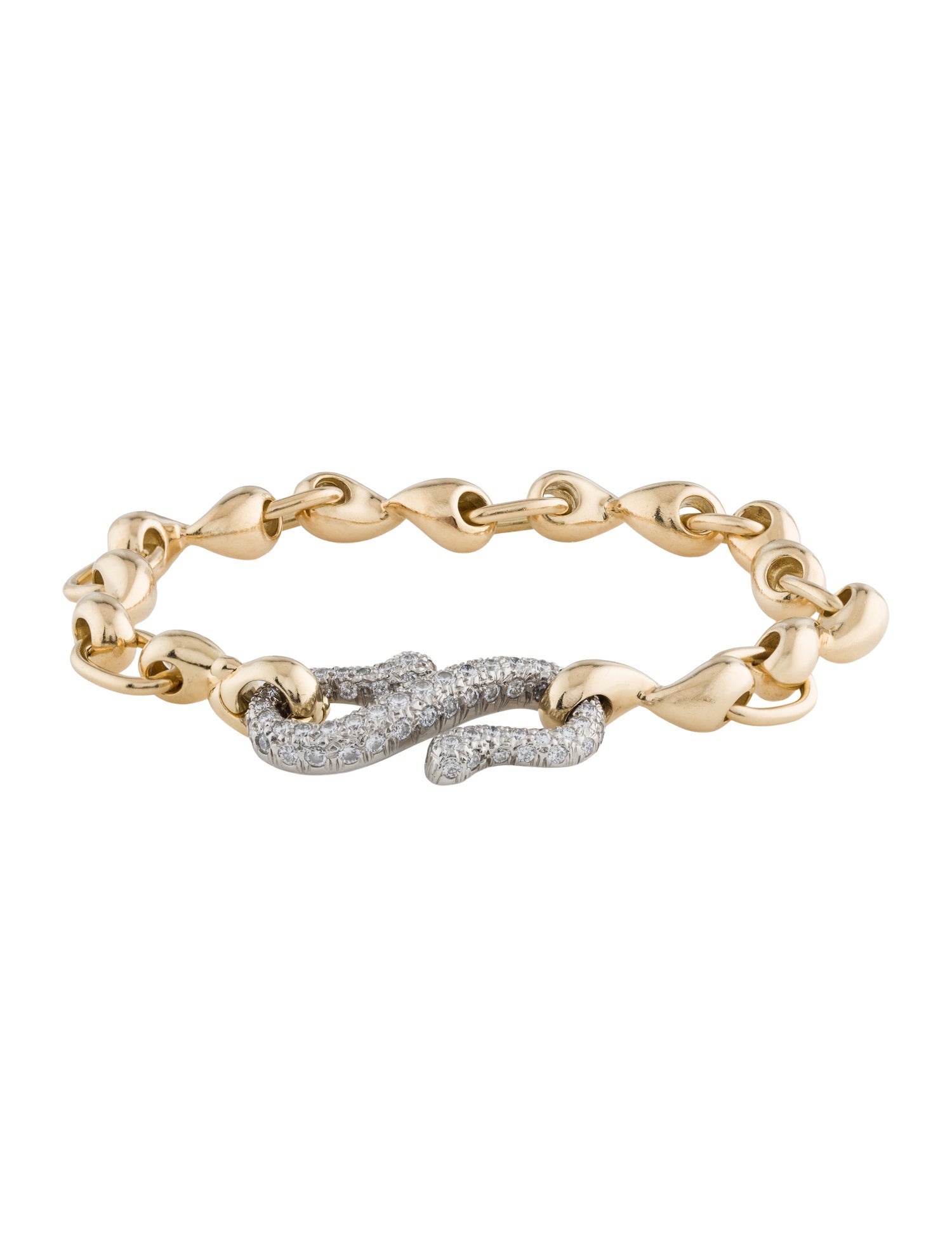 Tiffany & Co. 18K Diamond Link Bracelet