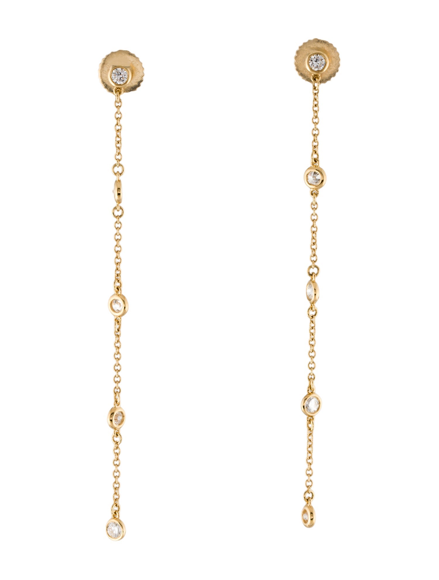 Tiffany & Co. 18K Diamonds by the Yard Drop Earrings