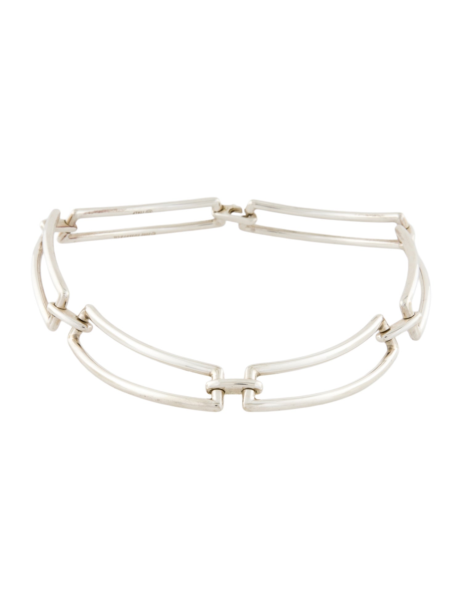 Tiffany & Co. Vintage Open Rectangular Collar Necklace