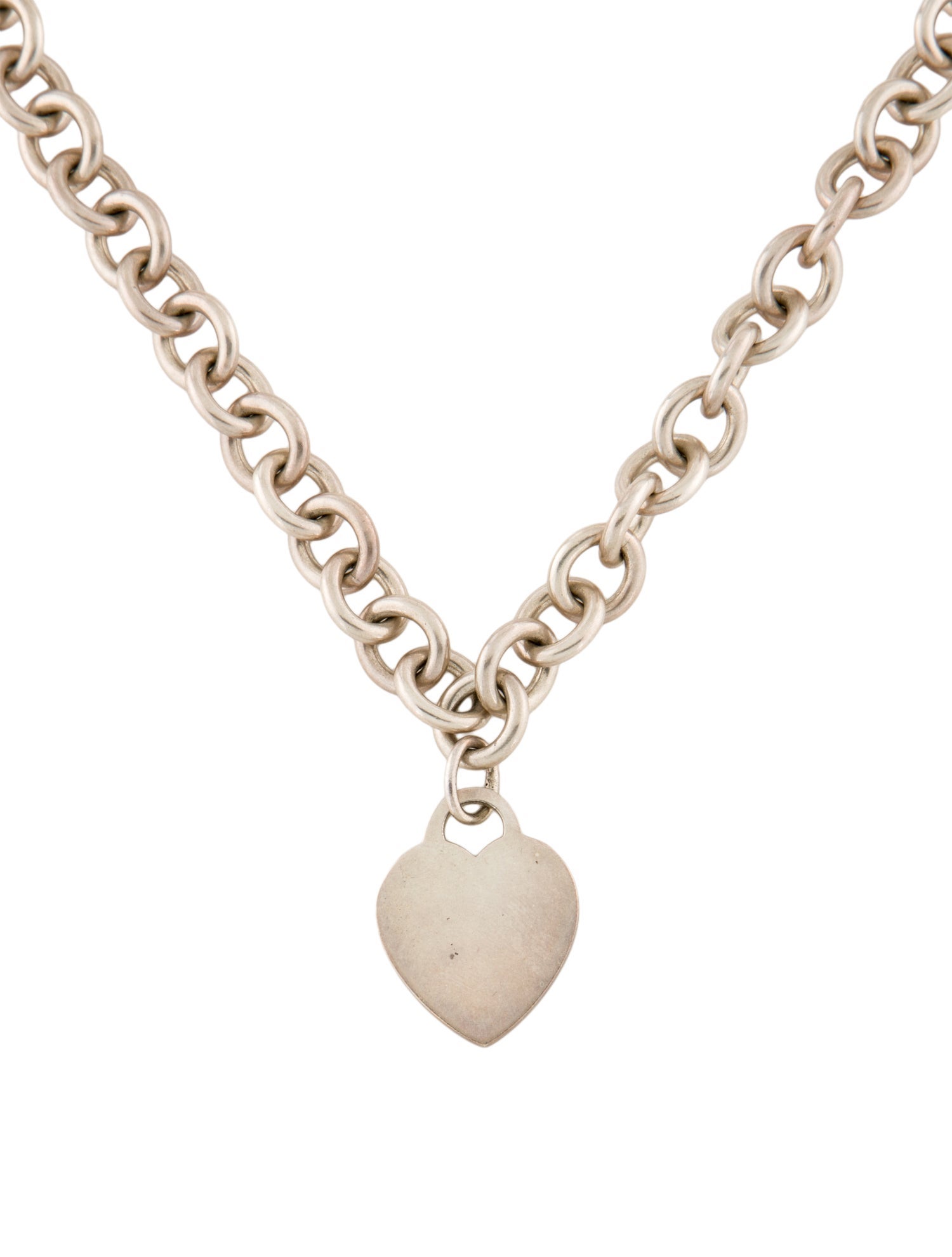 Tiffany & Co. Heart Tag Chain Link Necklace
