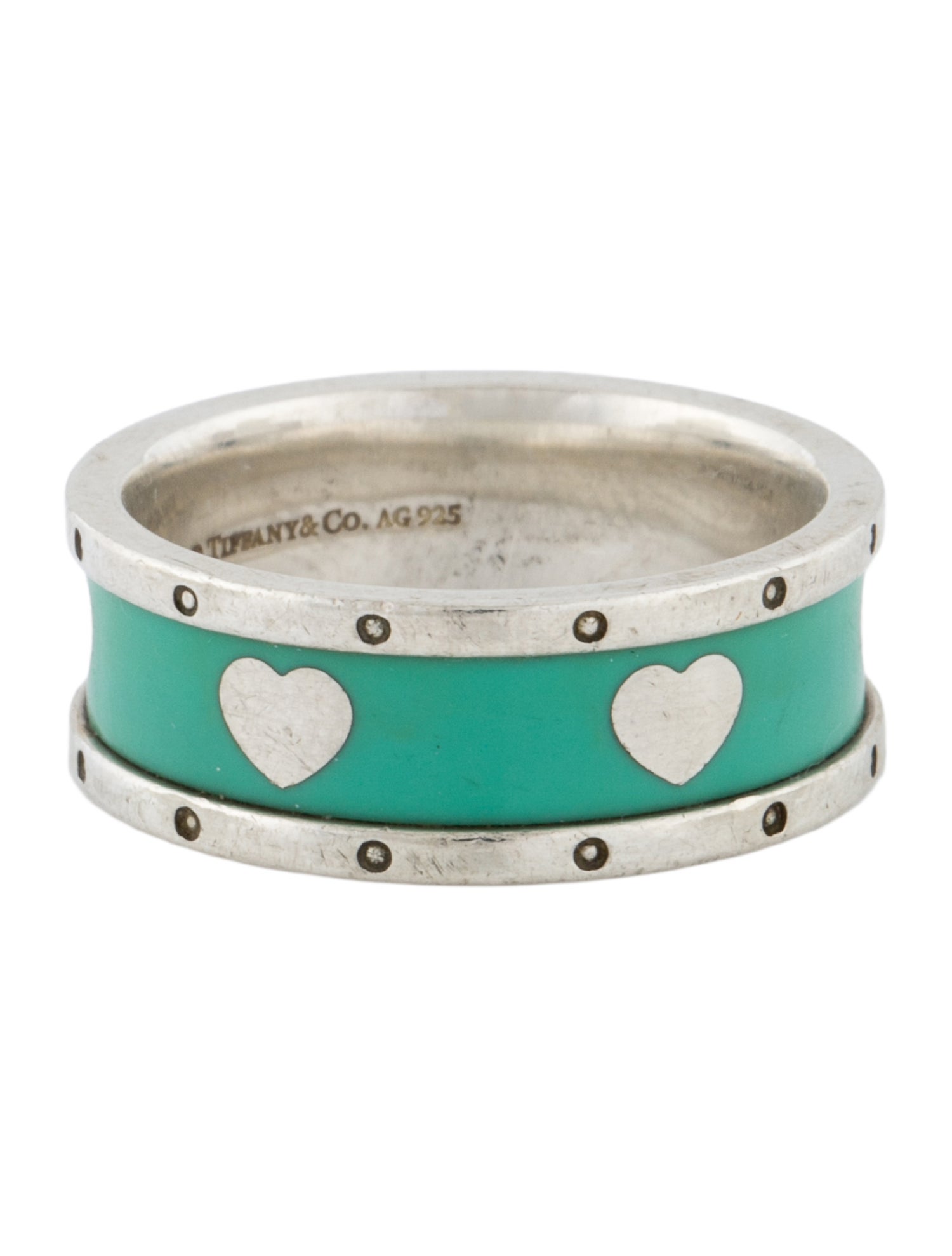 Tiffany & Co. Enamel Return To Love Heart Band