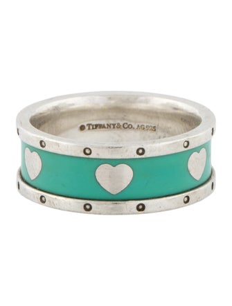 Tiffany & Co. Enamel Return To Love Heart Band