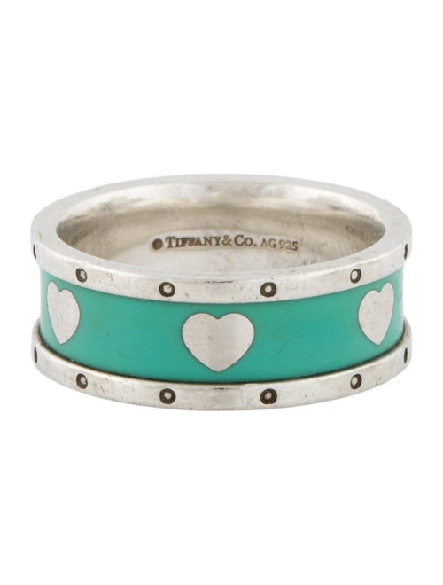 Tiffany & Co. Enamel Return To Love Heart Band
