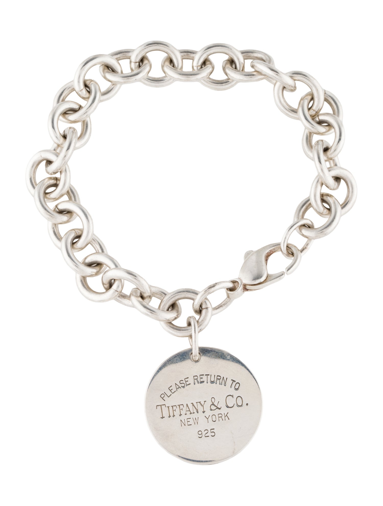 Tiffany & Co. Round Tag Link Bracelet
