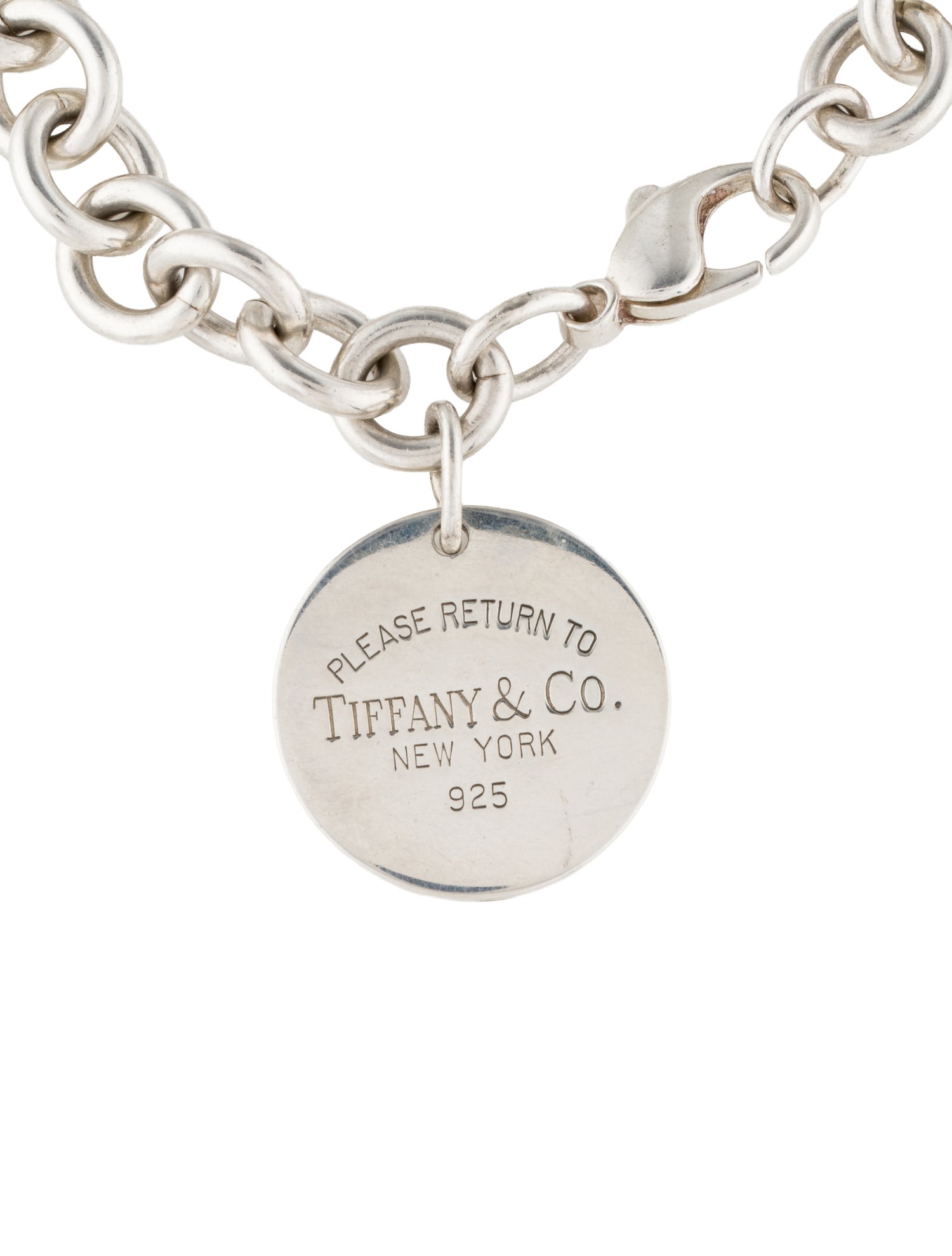 Tiffany & Co. Round Tag Link Bracelet