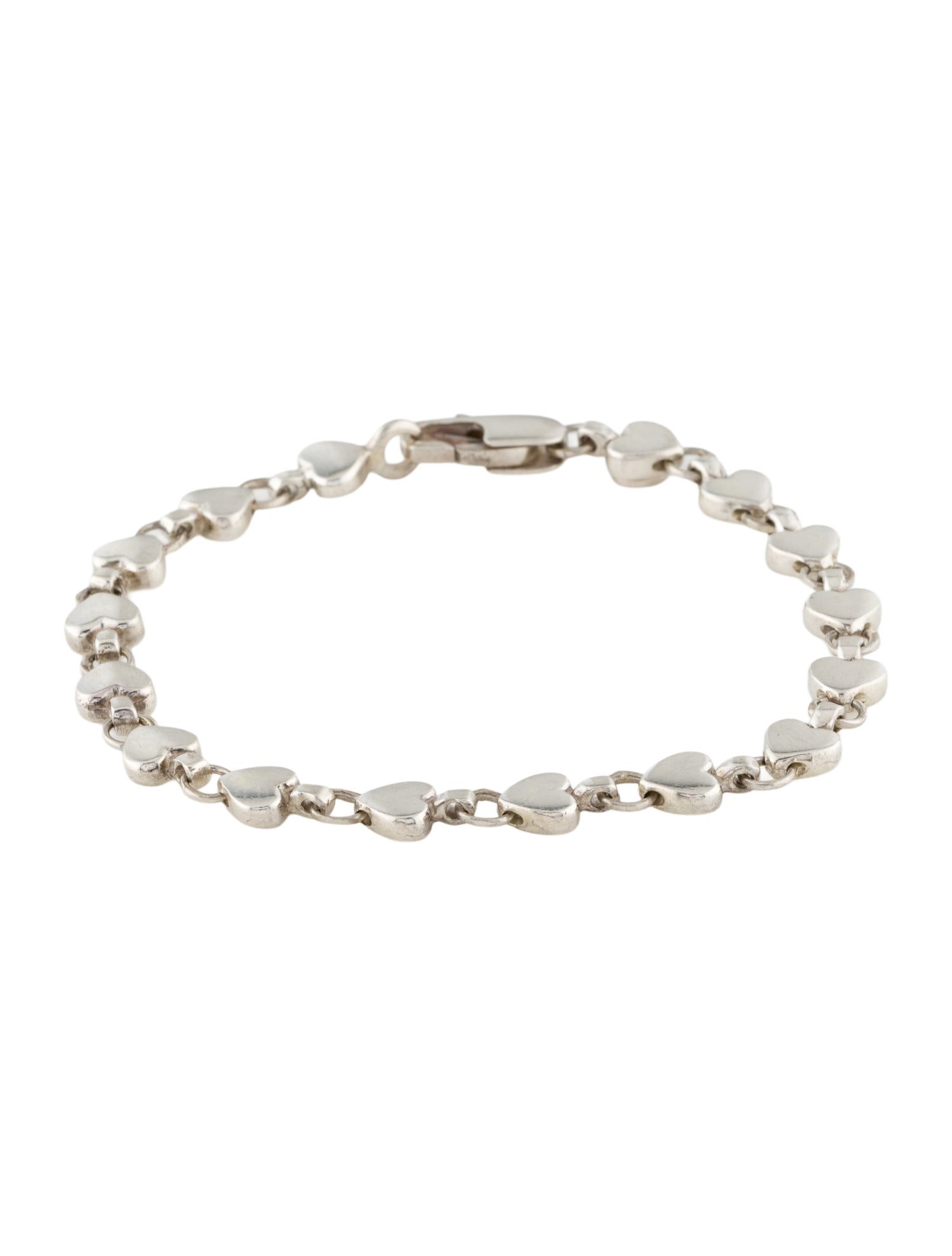 Tiffany & Co. Vintage Heart Link Bracelet