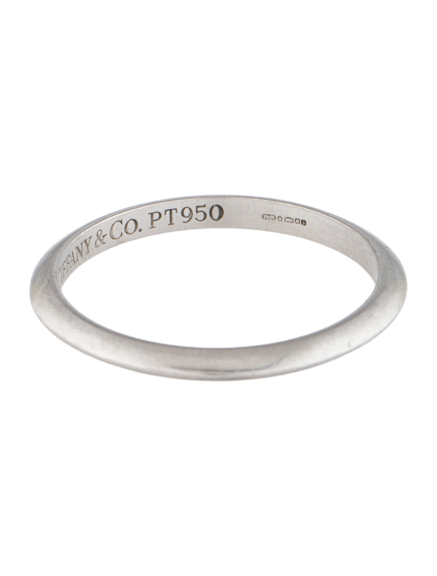 Tiffany & Co. Vintage Platinum Knife Edge Band