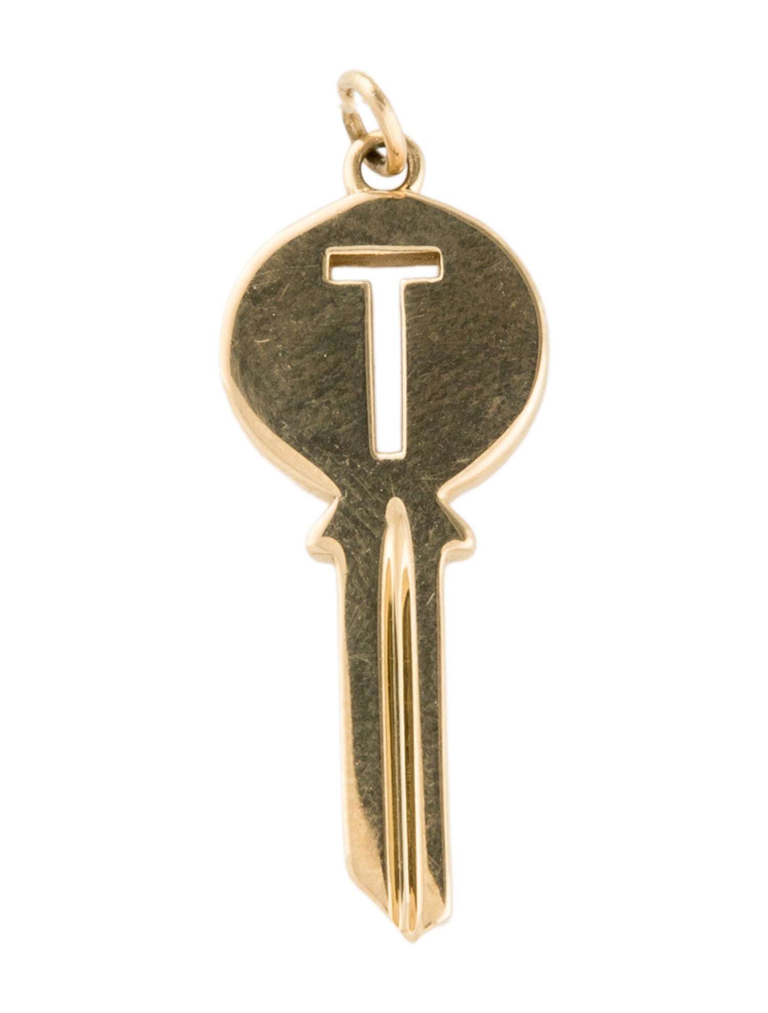 Tiffany & Co. 18K T Key Pendant