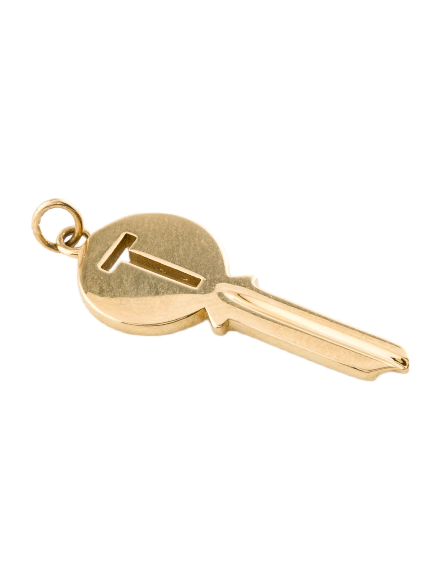 Tiffany & Co. 18K T Key Pendant