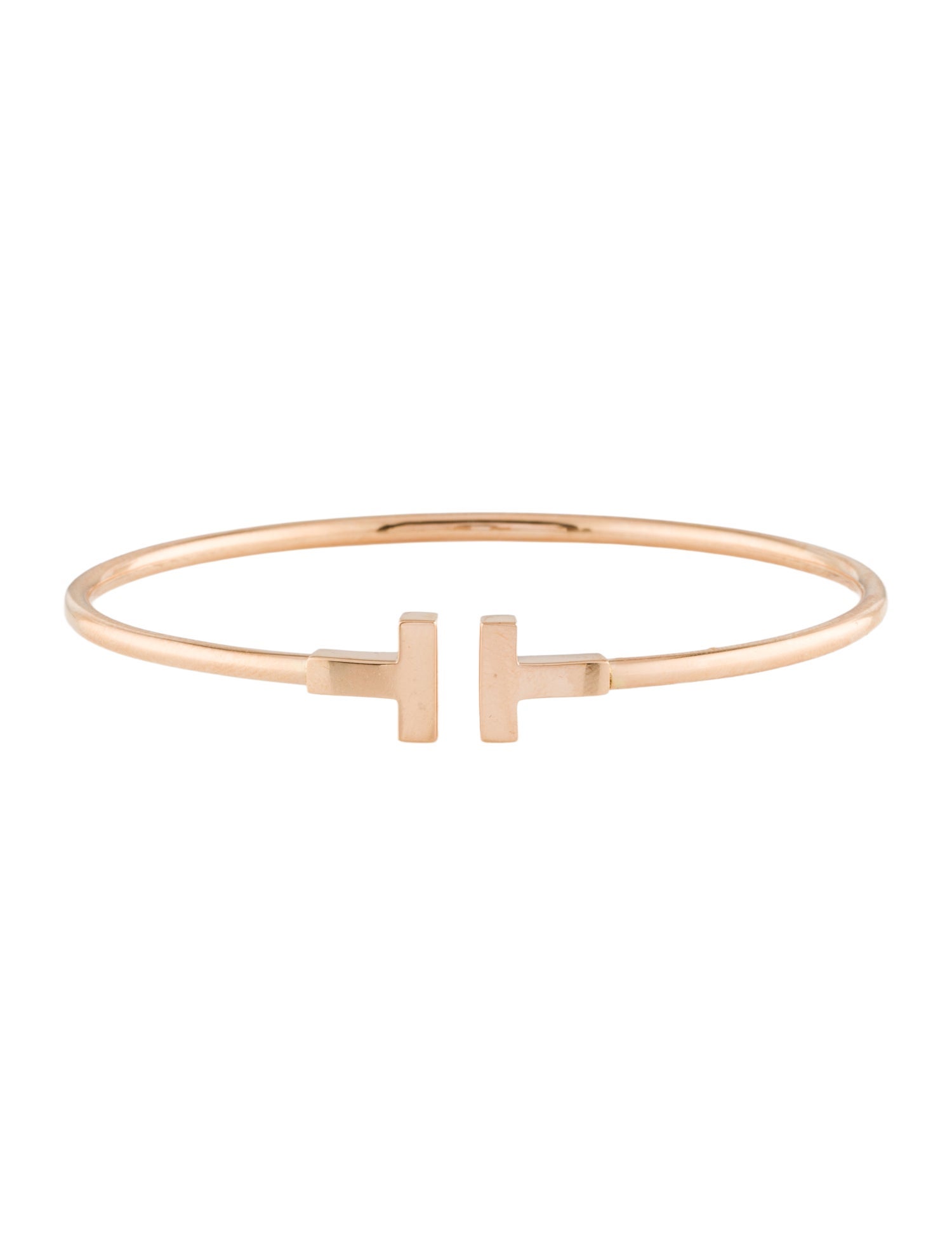 Tiffany & Co. 18K T Wire Bracelet