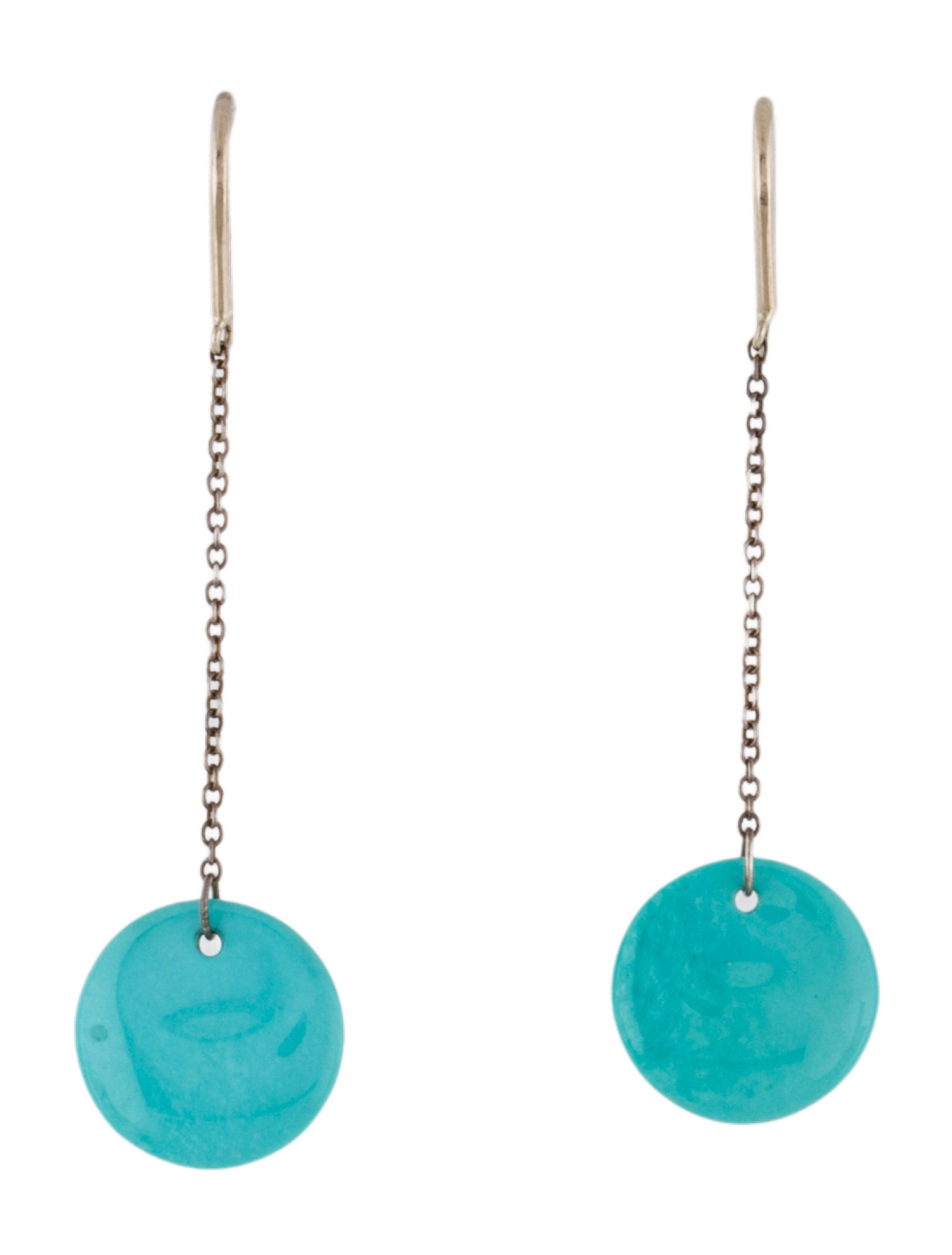 Tiffany & Co. Turquoise Round Drop Earrings