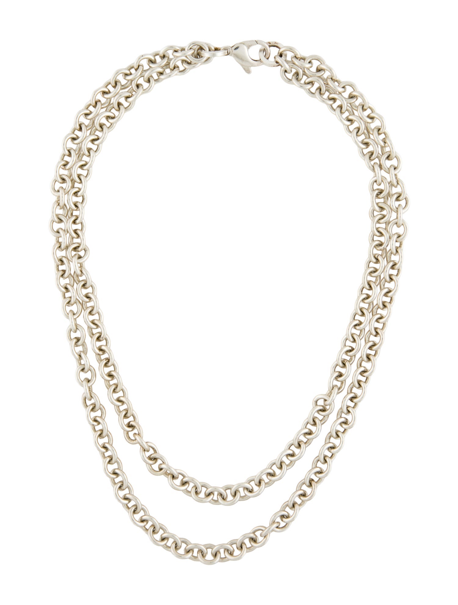 Tiffany & Co. Round Link Double Strand Necklace
