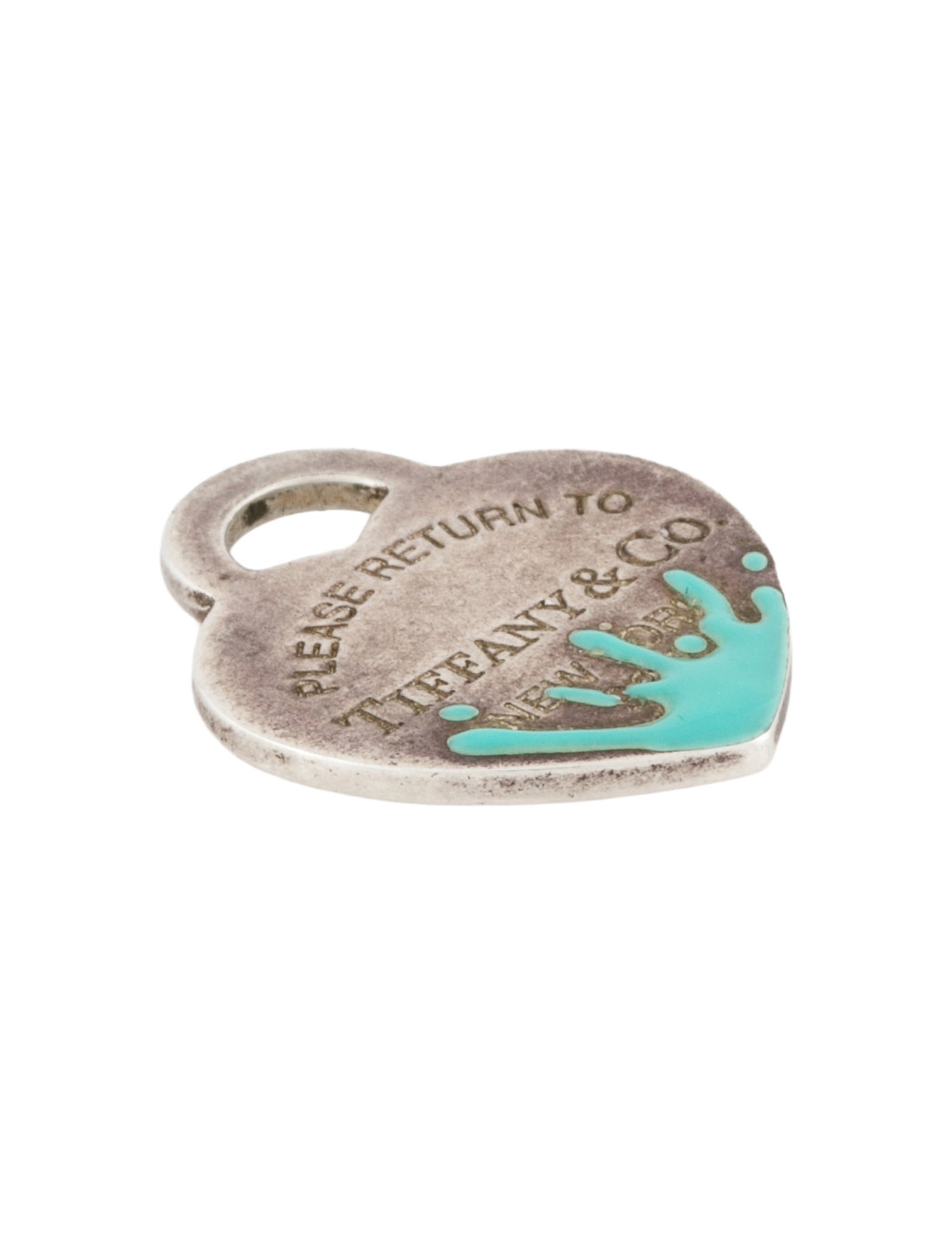 Tiffany & Co. Enamel Color Splash Heart Tag Pendant