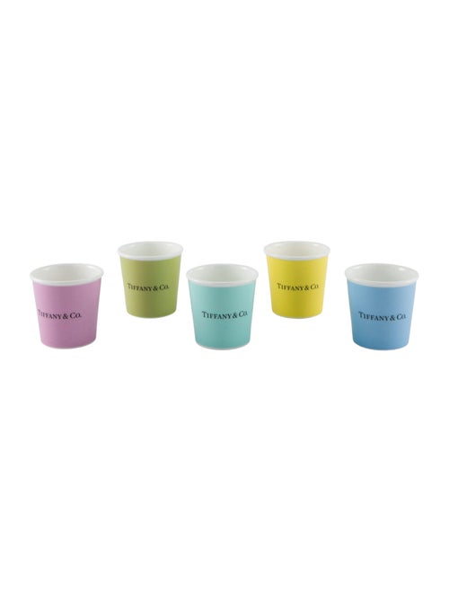 Tiffany & Co. Set Of 5 Everyday Objects Tiffany Espresso Cups
