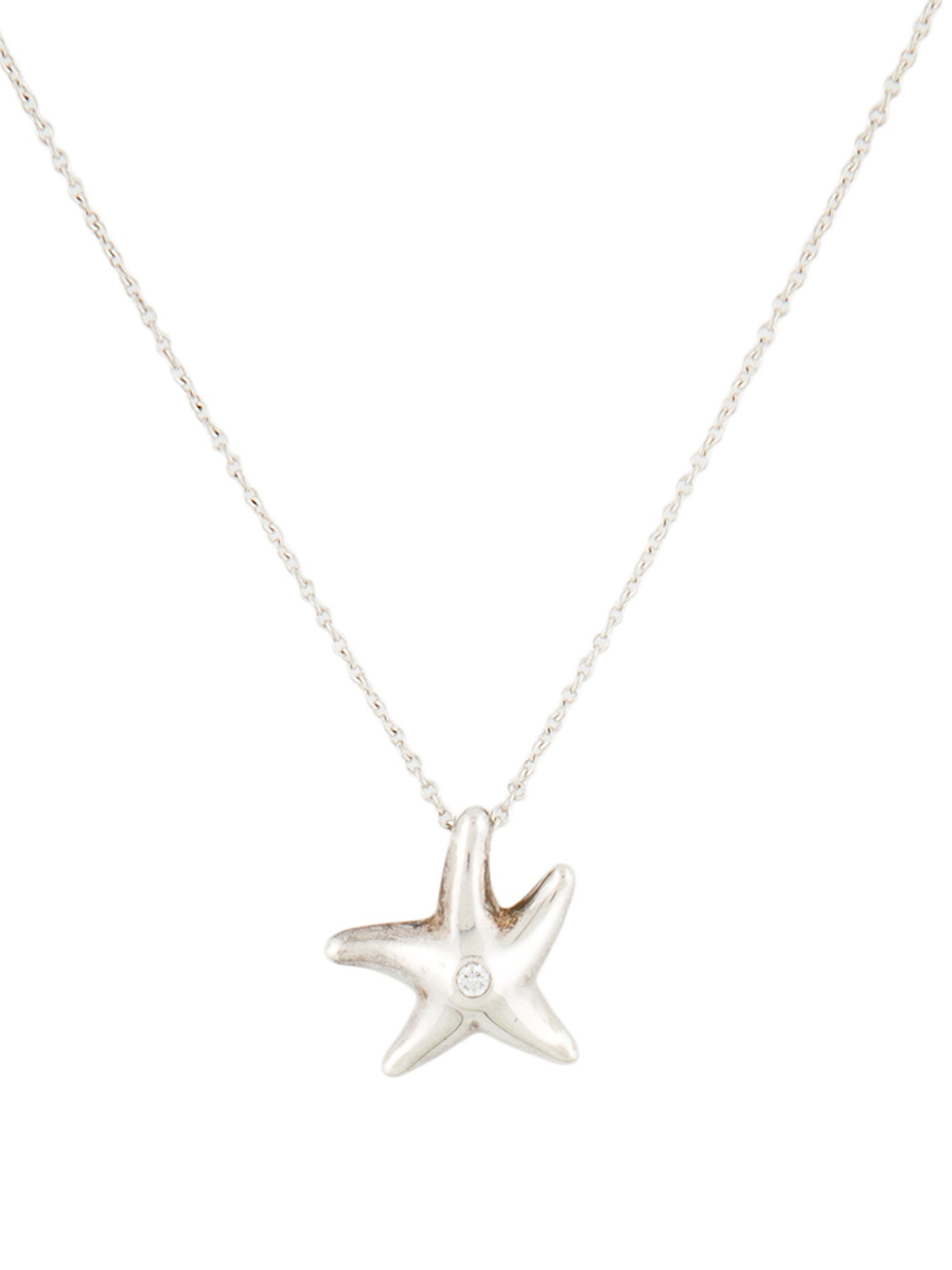 Tiffany & Co. Diamond Starfish Necklace