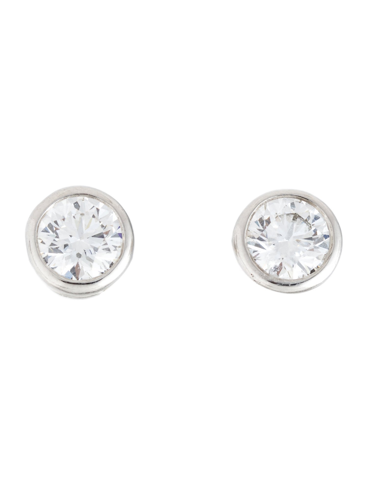 Tiffany & Co. Platinum 2.05ctw Diamond Stud Earrings