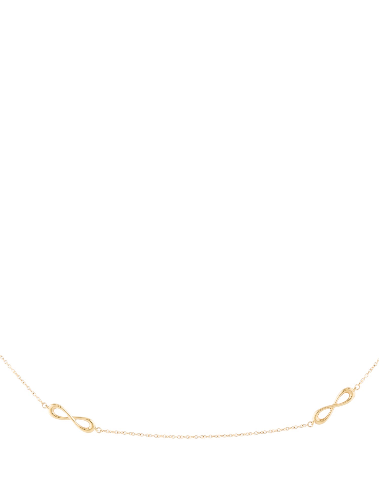 Tiffany & Co. 18K Endless Infinity Station Necklace