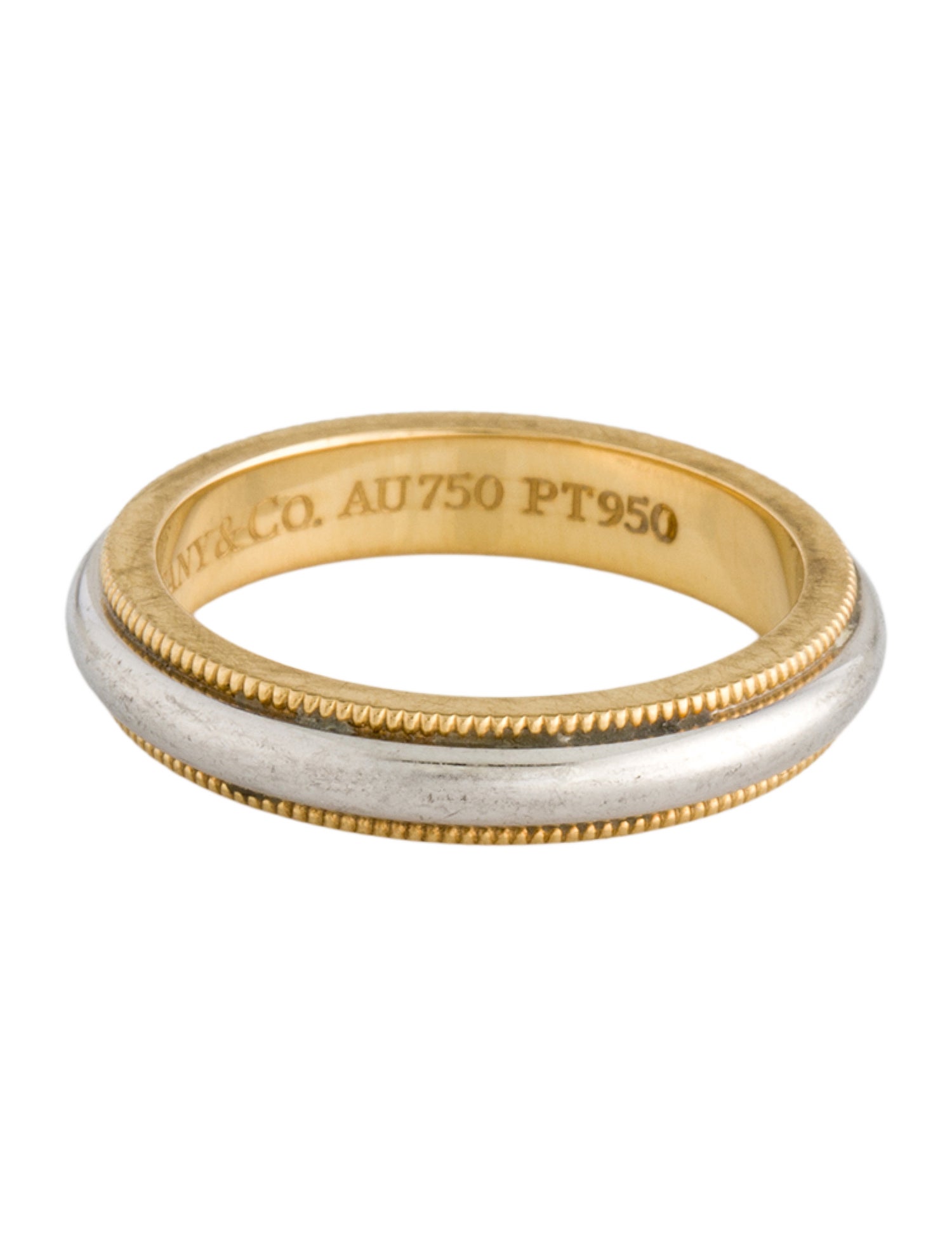 Tiffany & Co. Two-Tone Together Milgrain Band