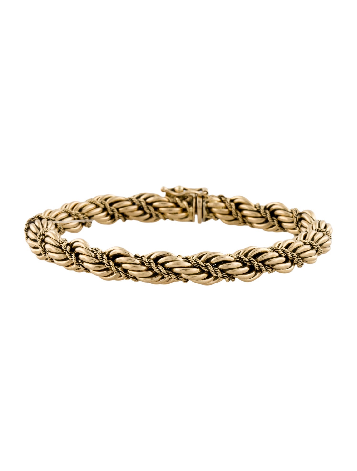 Tiffany & Co. Vintage 14K Double Rope Link Bracelet