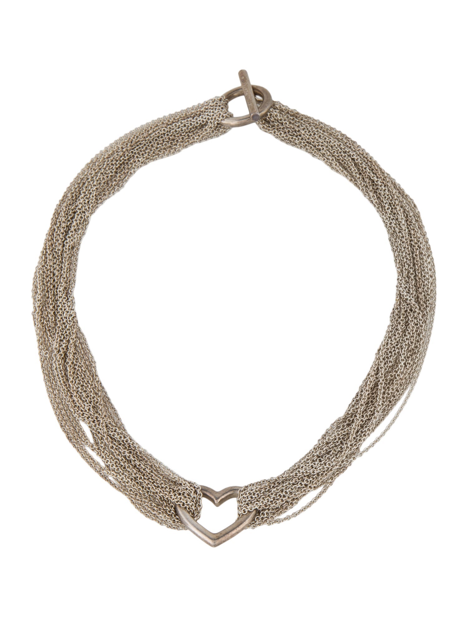 Tiffany & Co. Heart Multi-Chain Choker Necklace