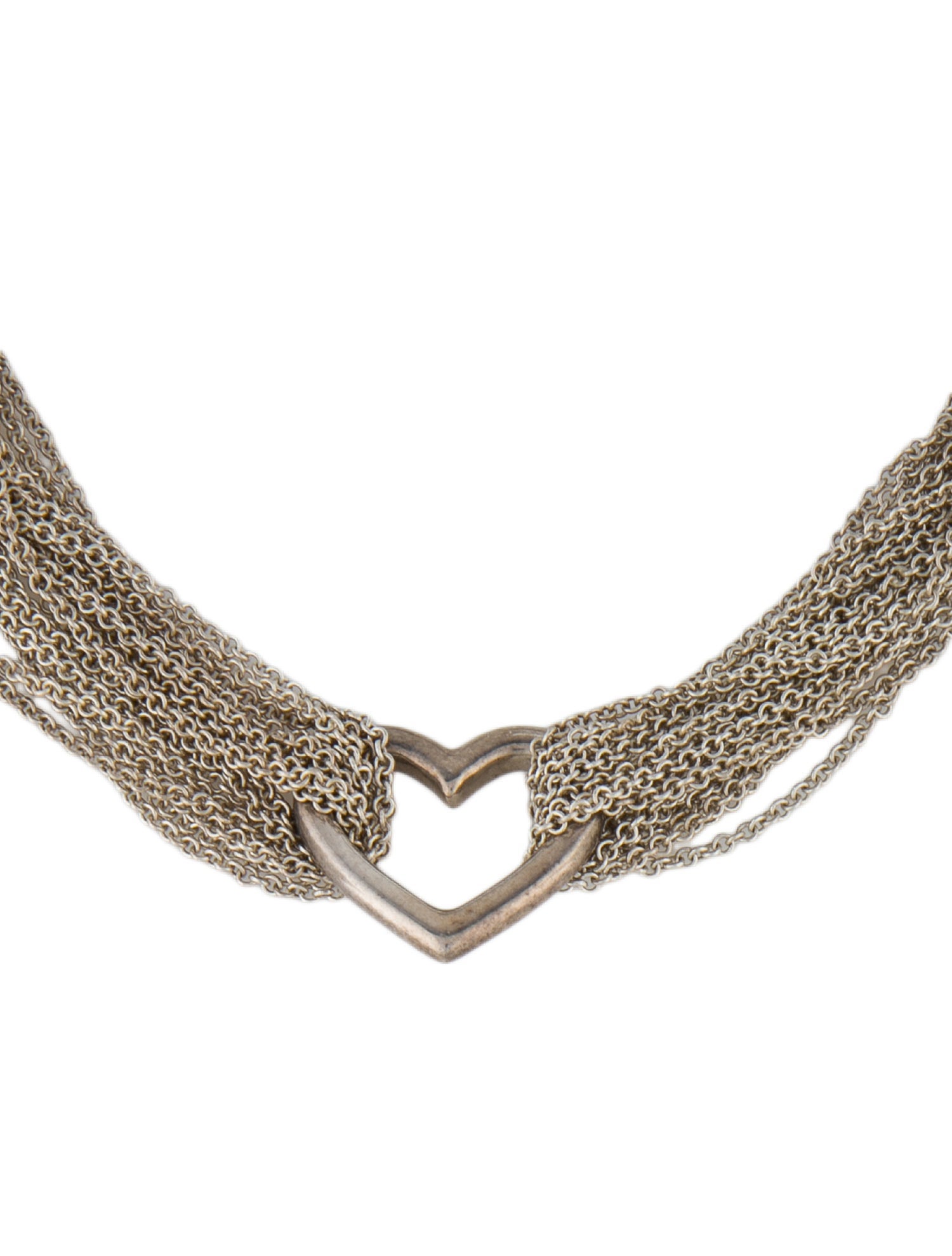 Tiffany & Co. Heart Multi-Chain Choker Necklace
