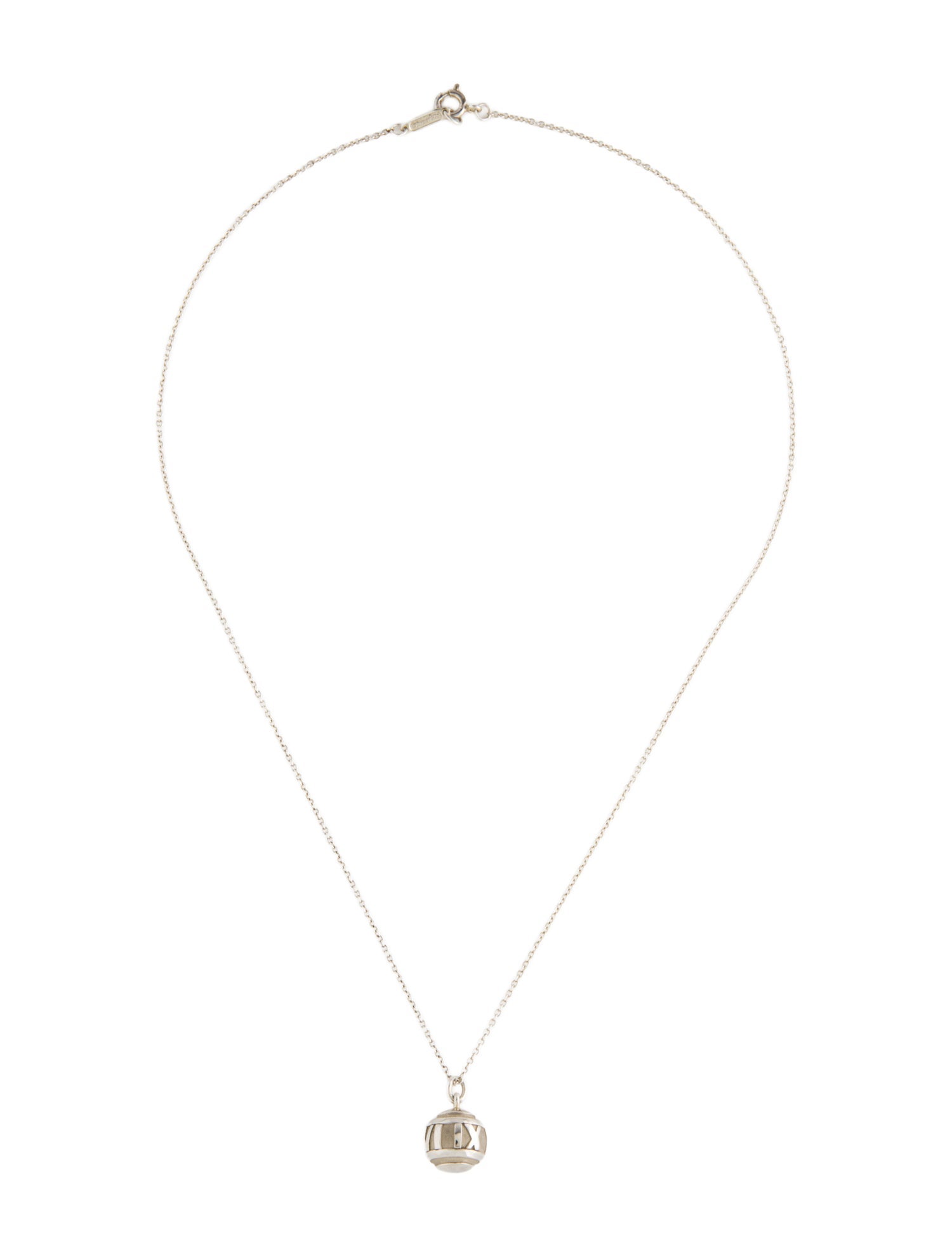 Tiffany & Co. Atlas Ball Pendant Necklace