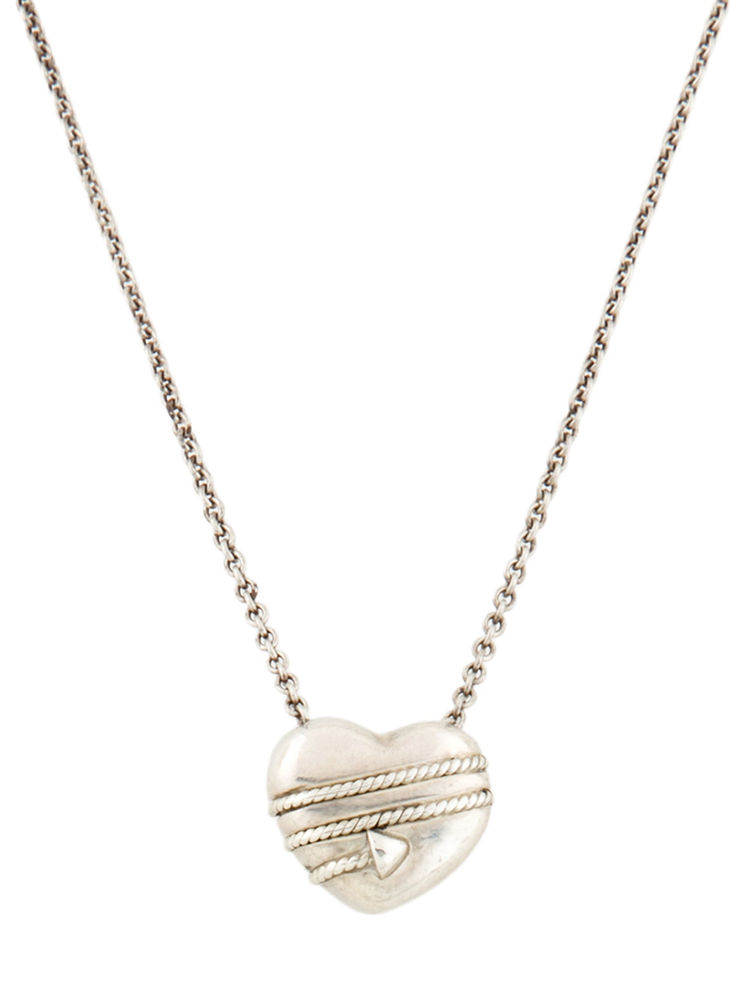 Tiffany & Co. Vintage Heart & Arrow Wrapped Pendant Necklace