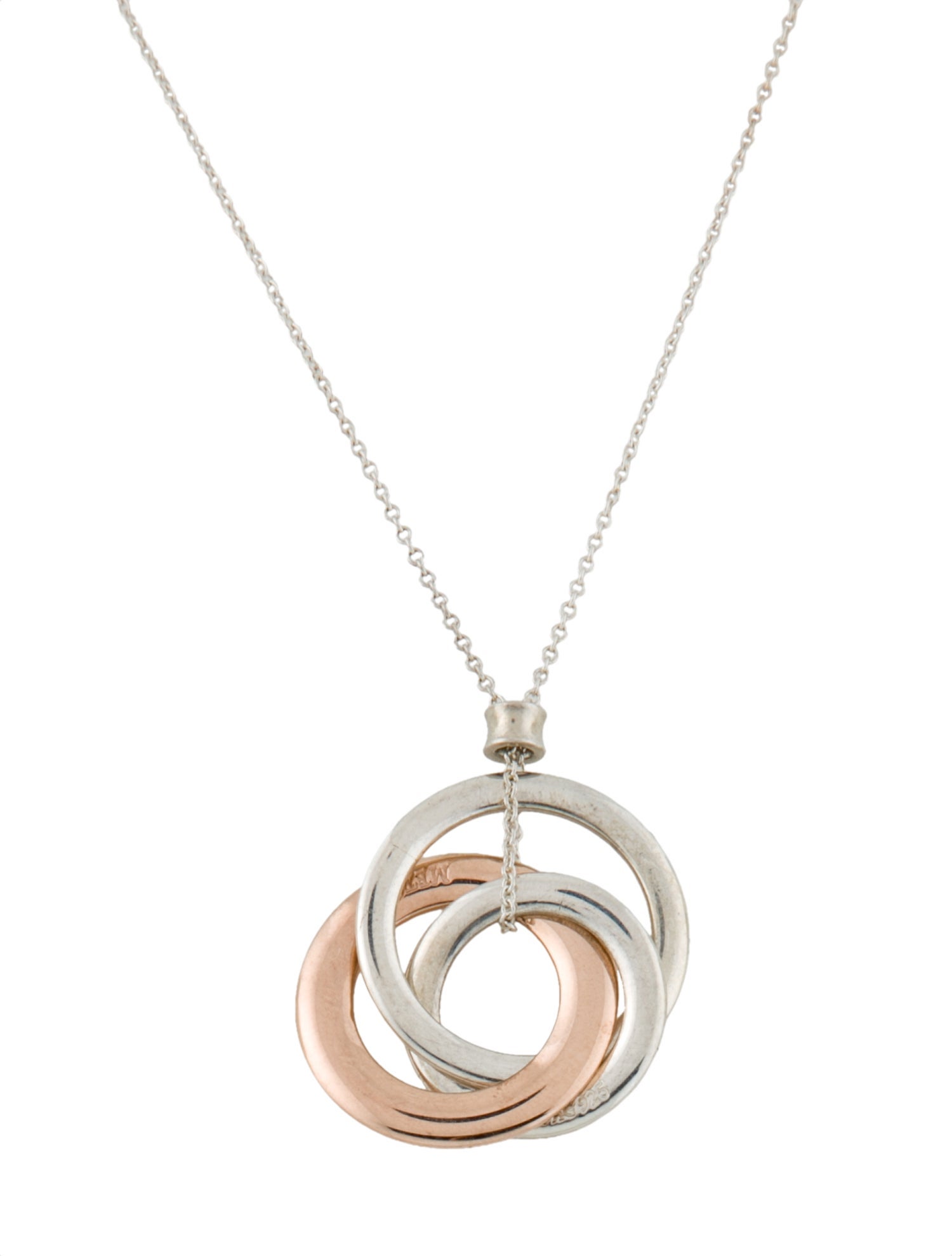 Tiffany & Co. Two-Tone 1837 Interlocking Circles Pendant Necklace