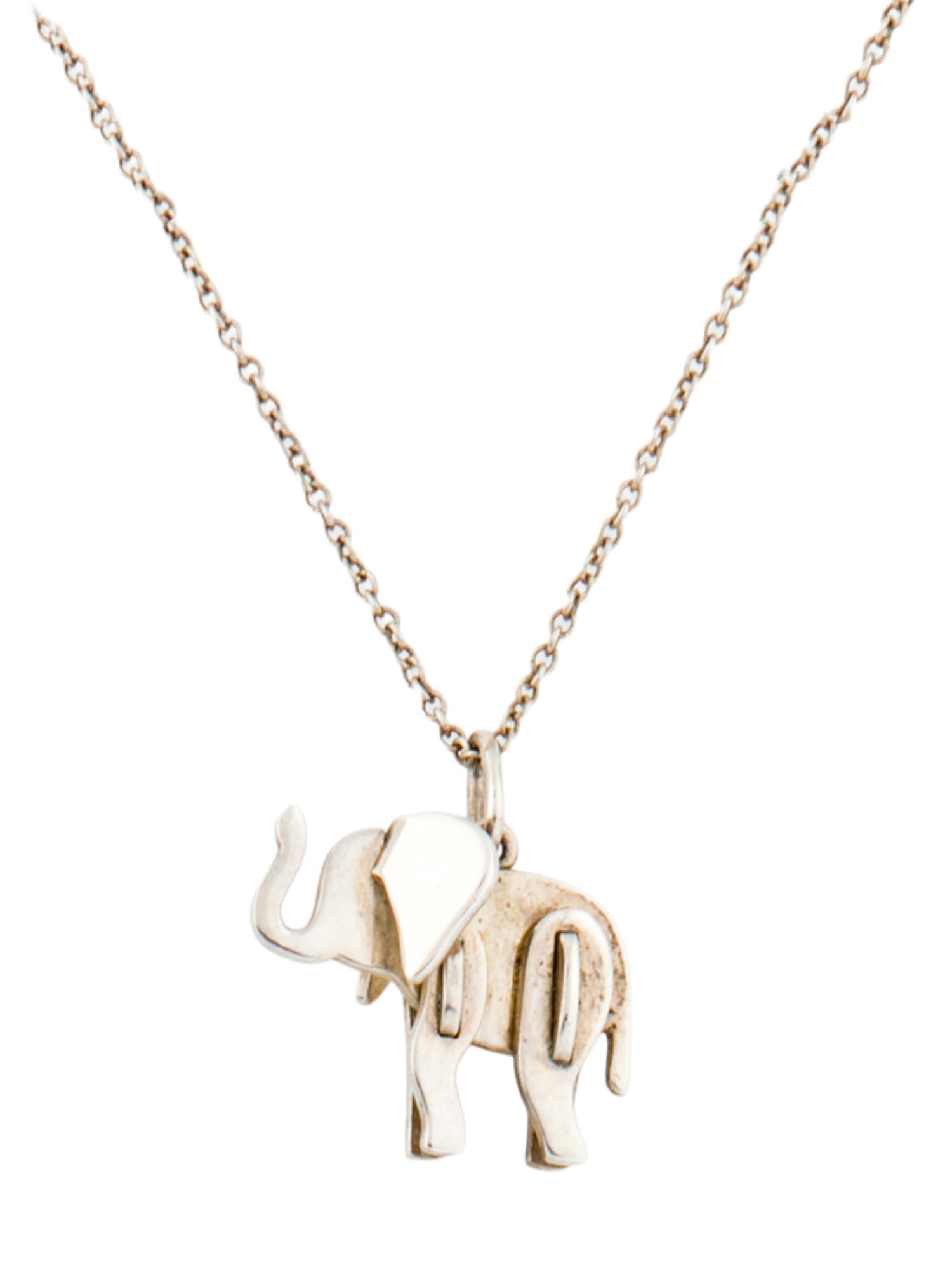 Tiffany & Co. Save the Wild Elephant Pendant Necklace Necklace