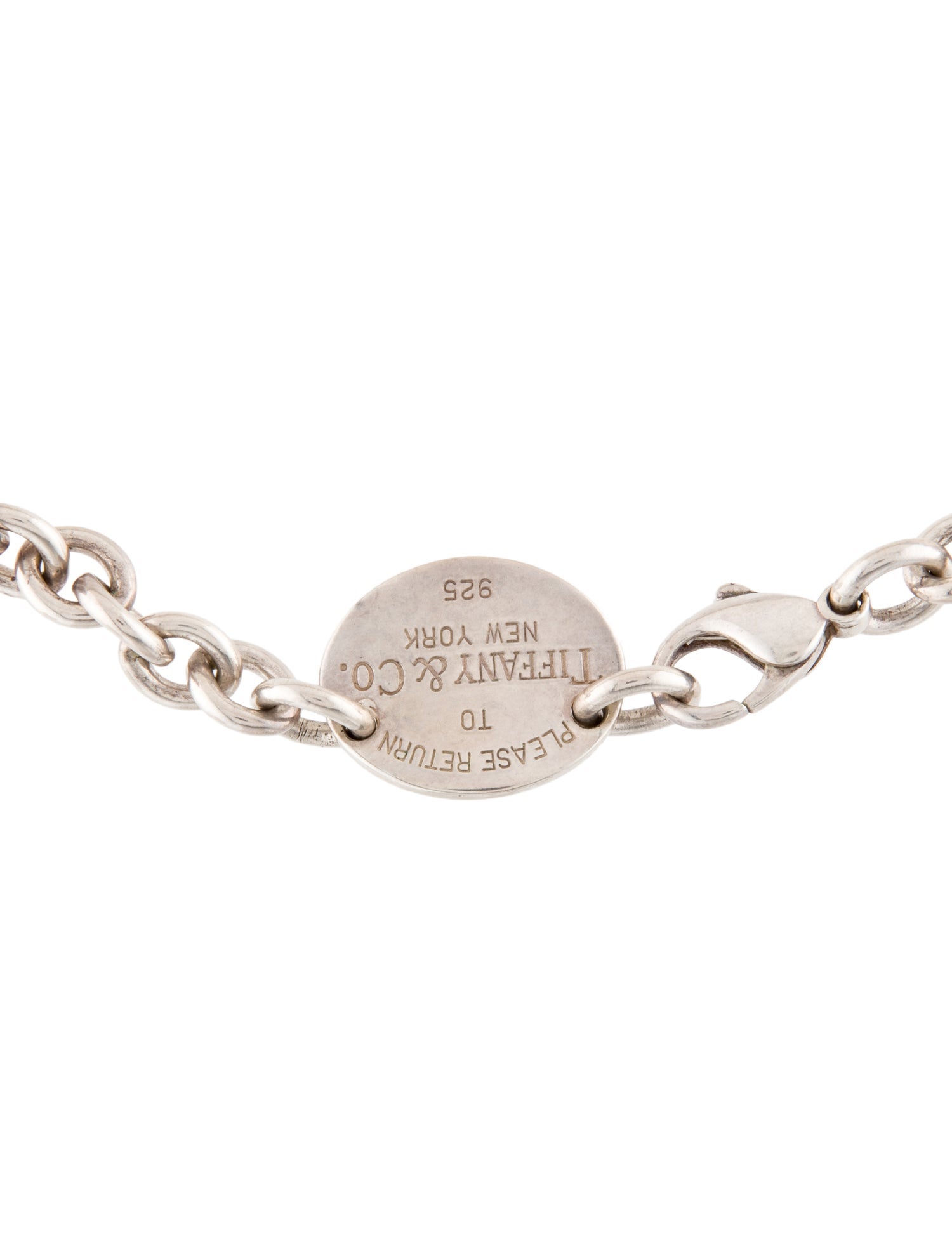 Tiffany & Co. Oval Tag Necklace